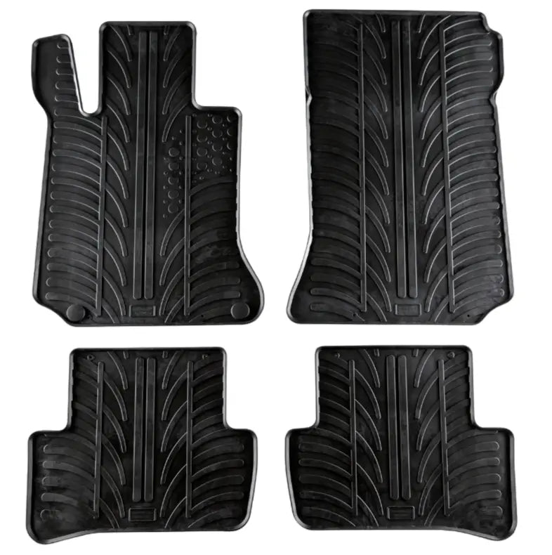 Rubber Car Floor Mats For Mercedes C Class W204 All Weather Heavy Duty Liners