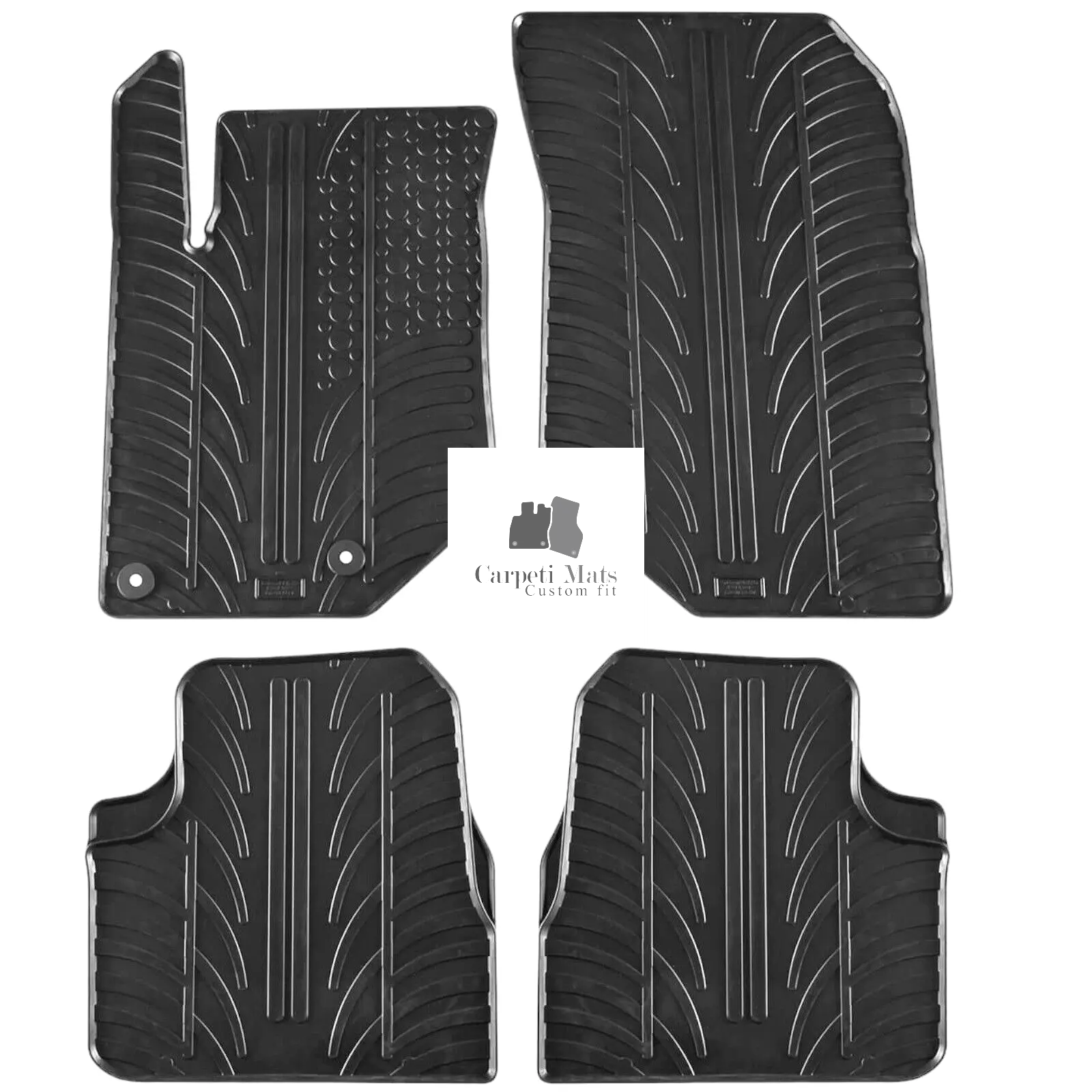 Rubber Car Floor Mats For Peugeot 2008 All Weather Heavy Duty Rugs Auto Liners