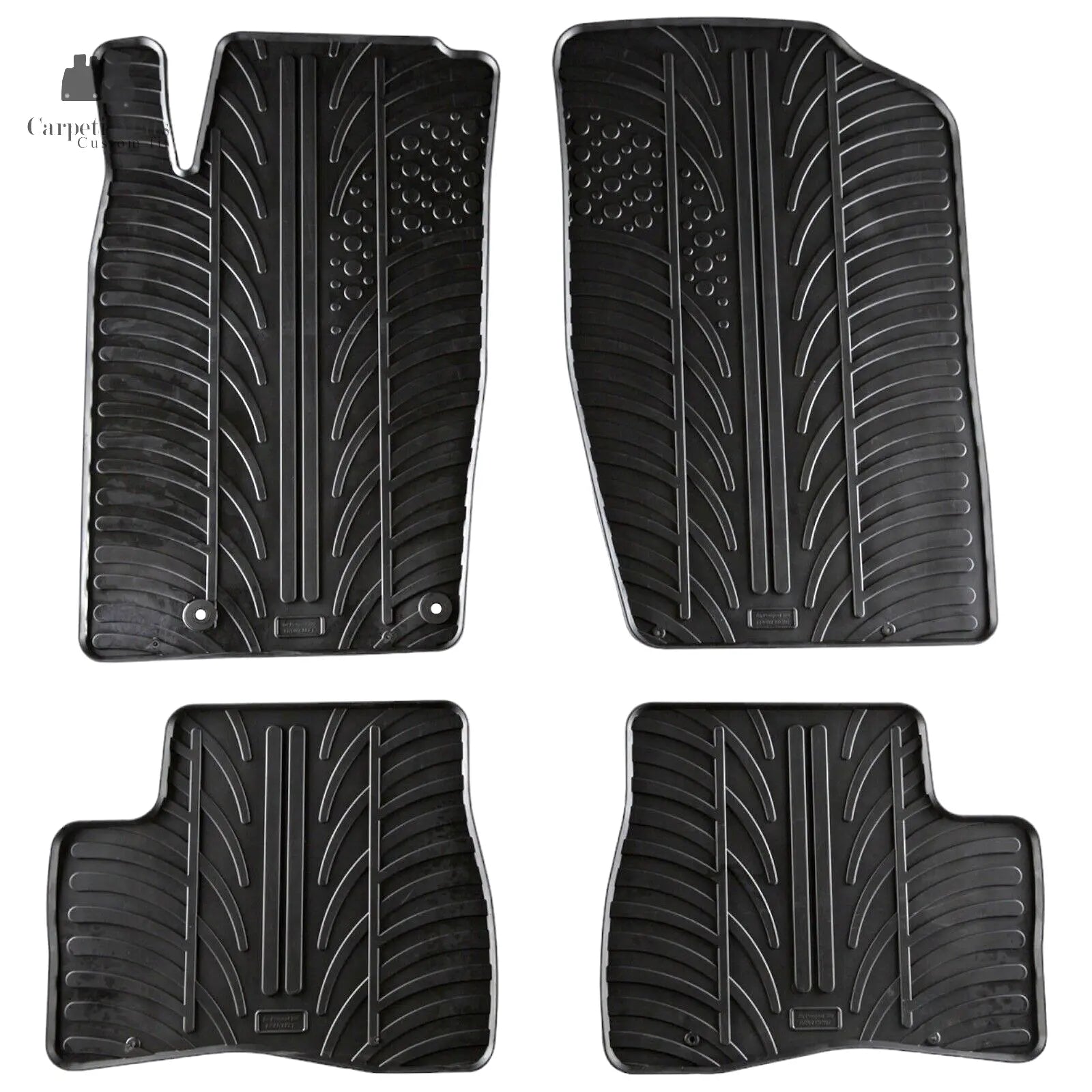 Rubber Car Floor Mats For Peugeot 206 All Weather Heavy Duty Rugs Auto Liners