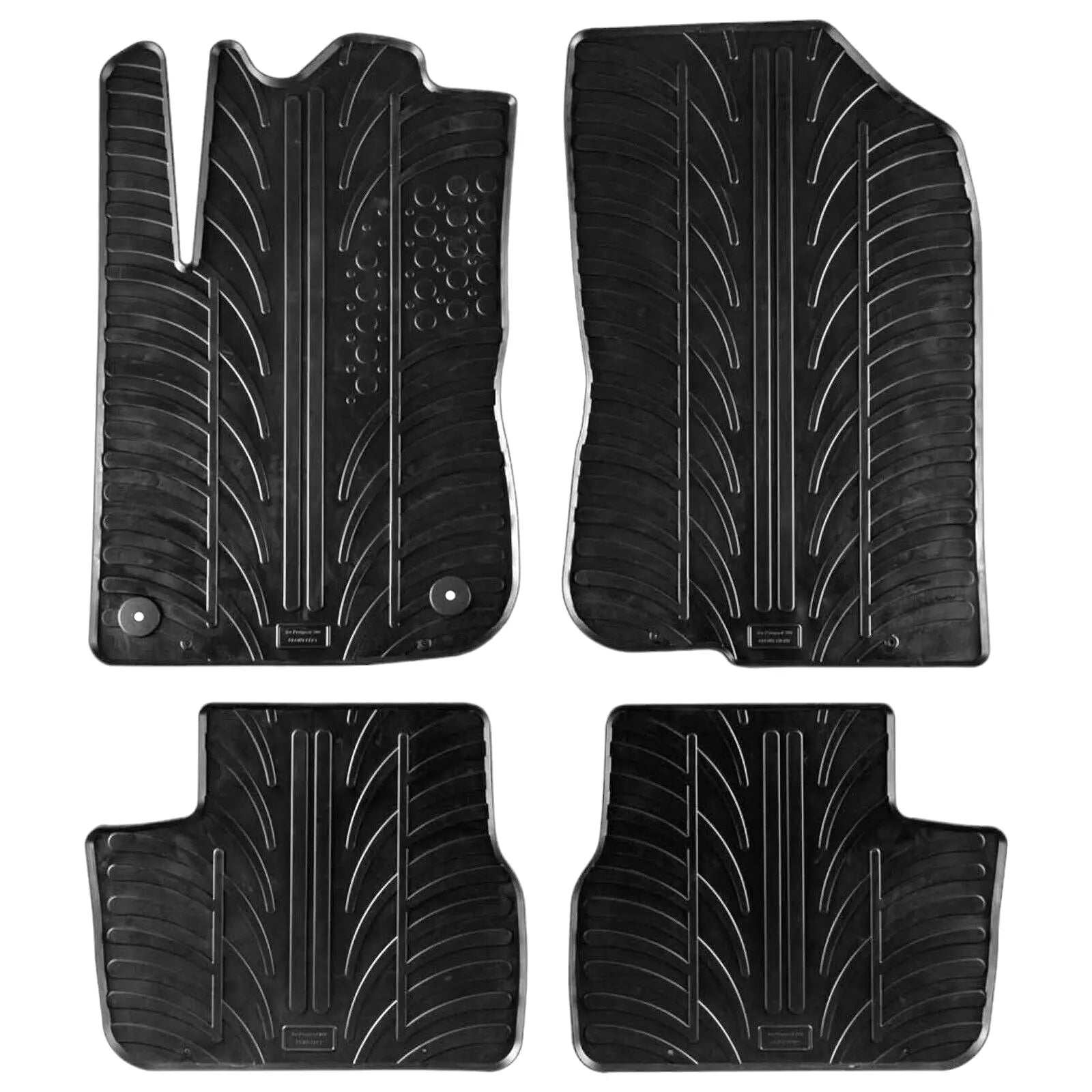 Rubber Car Floor Mats For Peugeot 208 All Weather Heavy Duty Rugs Auto Liners