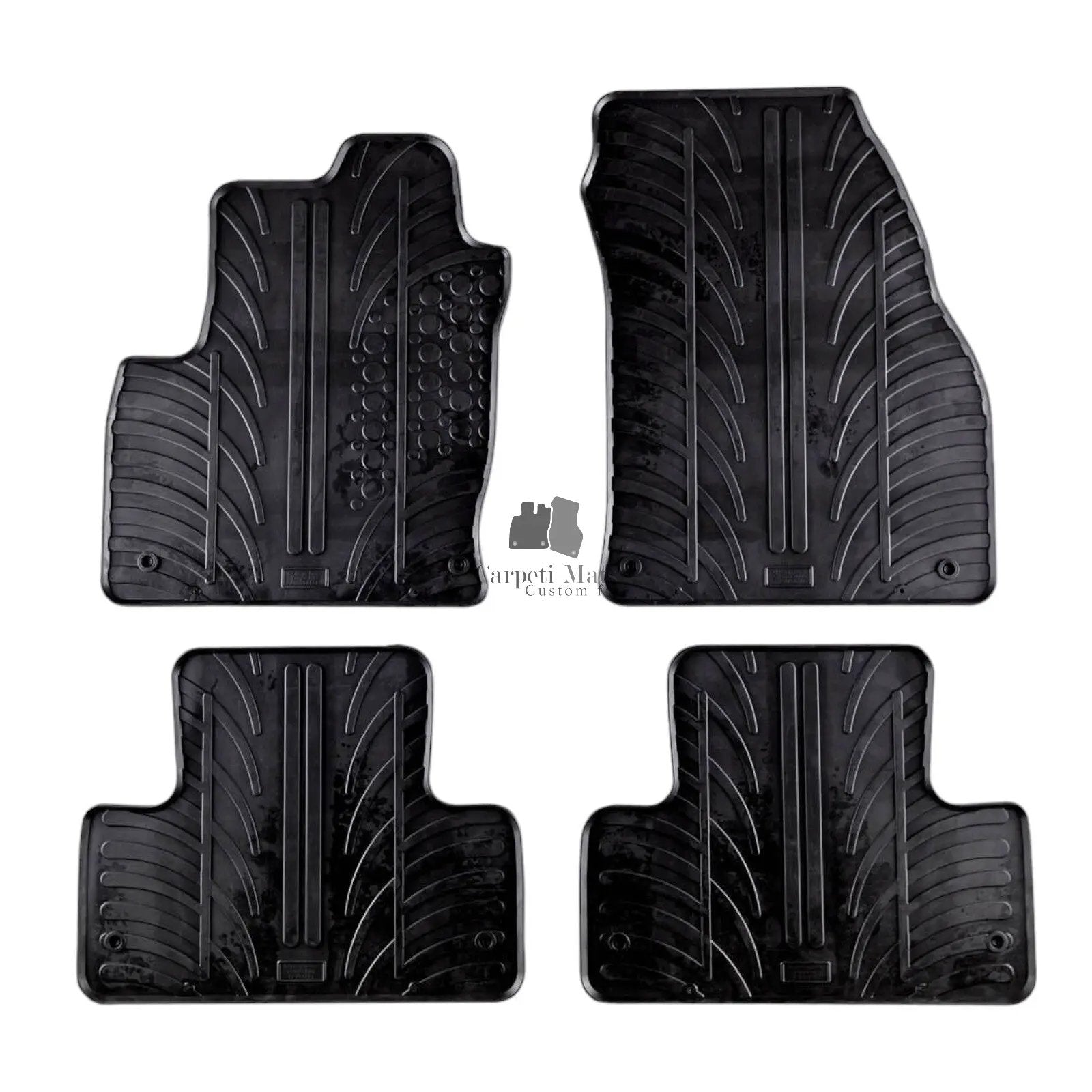Rubber Car Floor Mats For Range Rover Evoque All Weather Heavy Duty Auto Liners