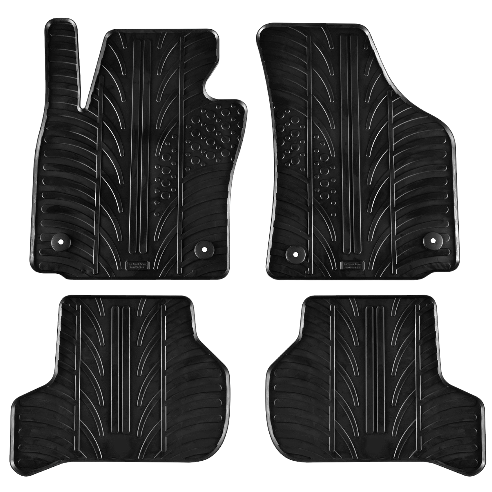 Rubber Car Floor Mats For Seat Leon MK2 All Weather Heavy Duty Rugs Auto Liners