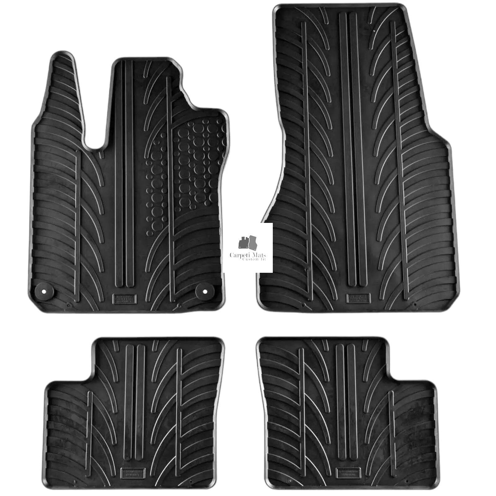 Rubber Car Floor Mats For Smart For Four All Weather Heavy Duty Rugs Auto Liners