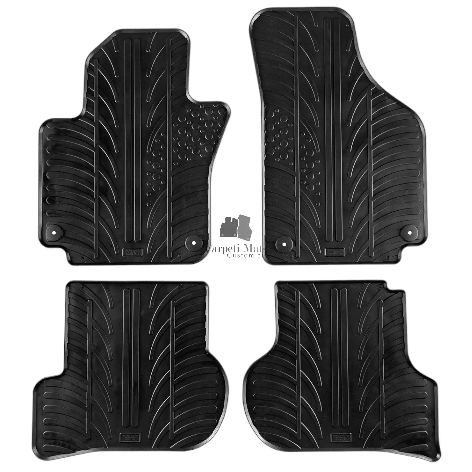 Rubber Car Floor Mats For VW Golf Plus All Weather Heavy Duty Auto Liners New