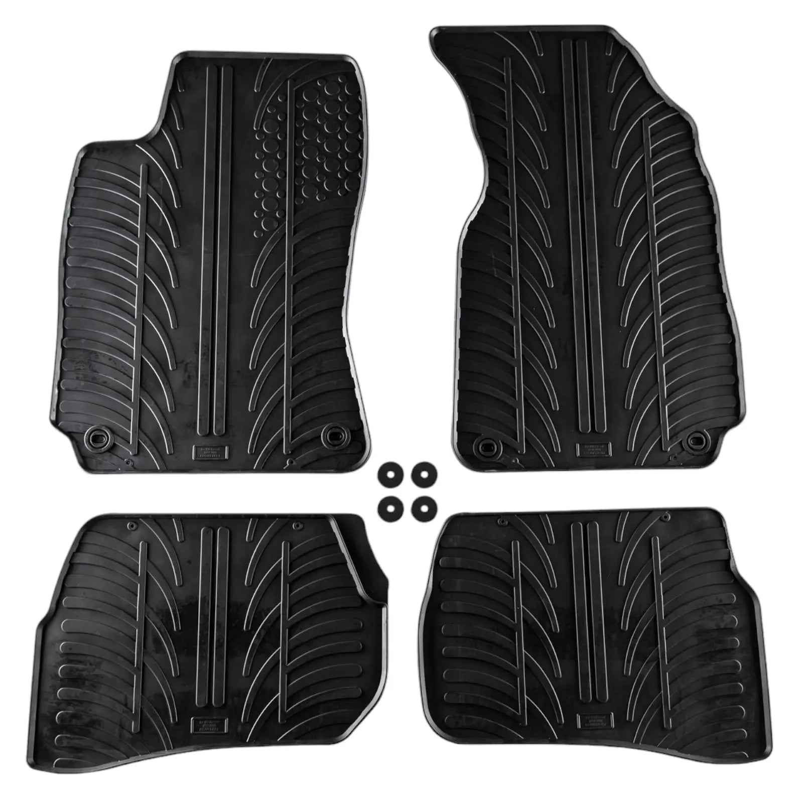 Rubber Car Floor Mats For VW Passat B5 All Weather Heavy Duty Rugs Liners New