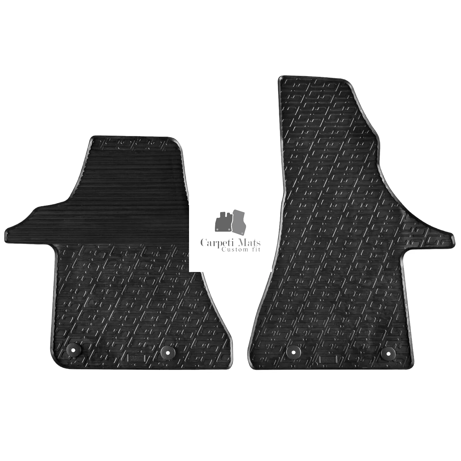 Rubber Car Floor Mats For VW Transporter All Weather Heavy Duty Rugs Auto Liners