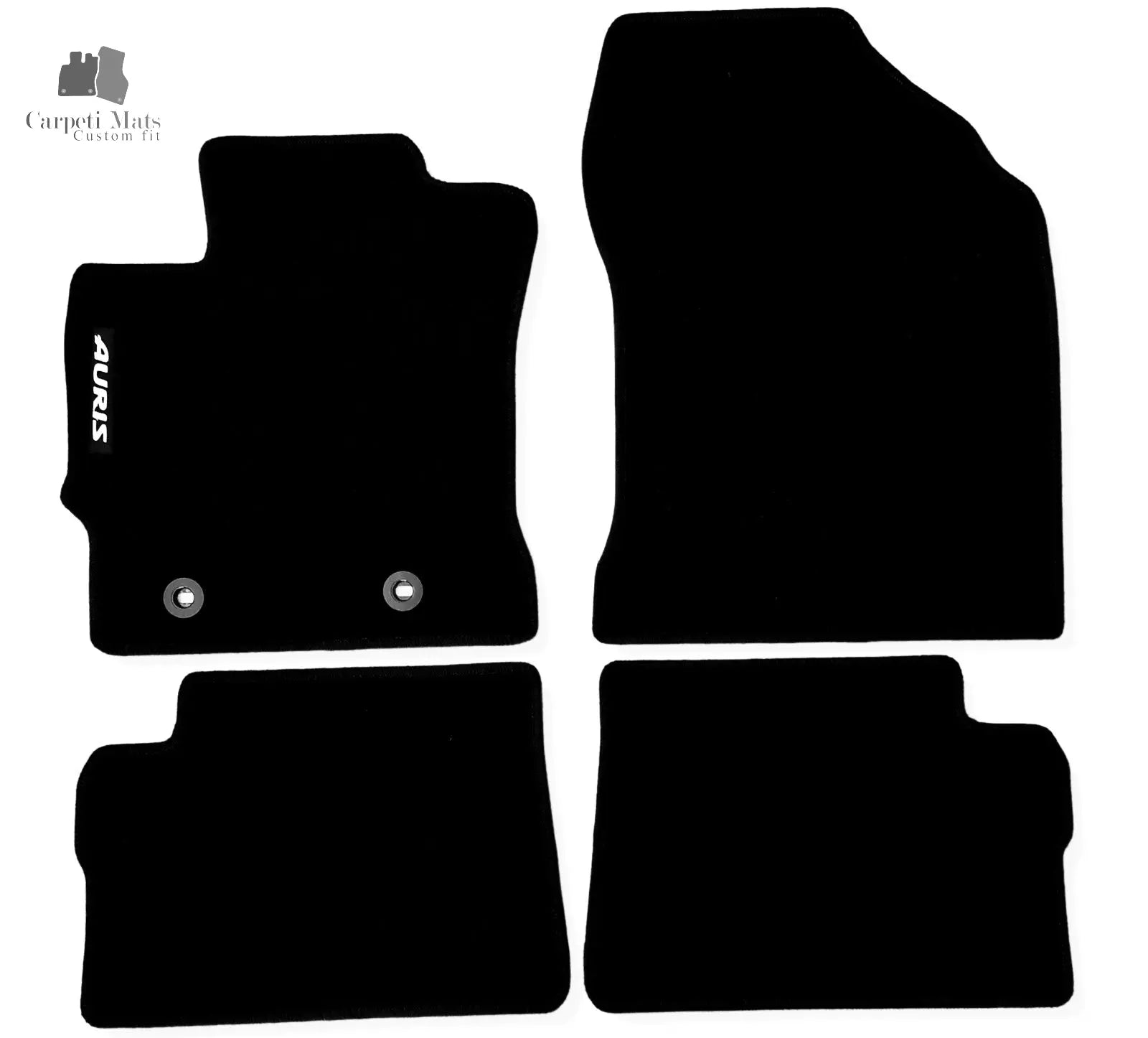 Carpet Car Floor Mats Velour for Toyota Auris /Tour.Sport 2012-2018-logo Car Floor Mats Velour CarpetiMats