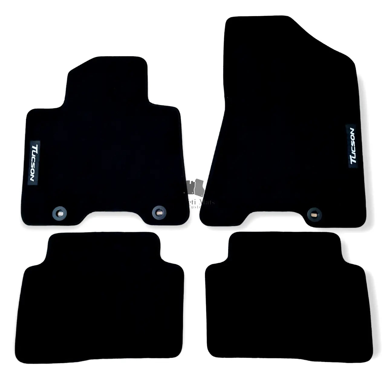 Velour Car Floor Mats For Hyundai Tucson Waterproof Black Carpet Auto Liners New