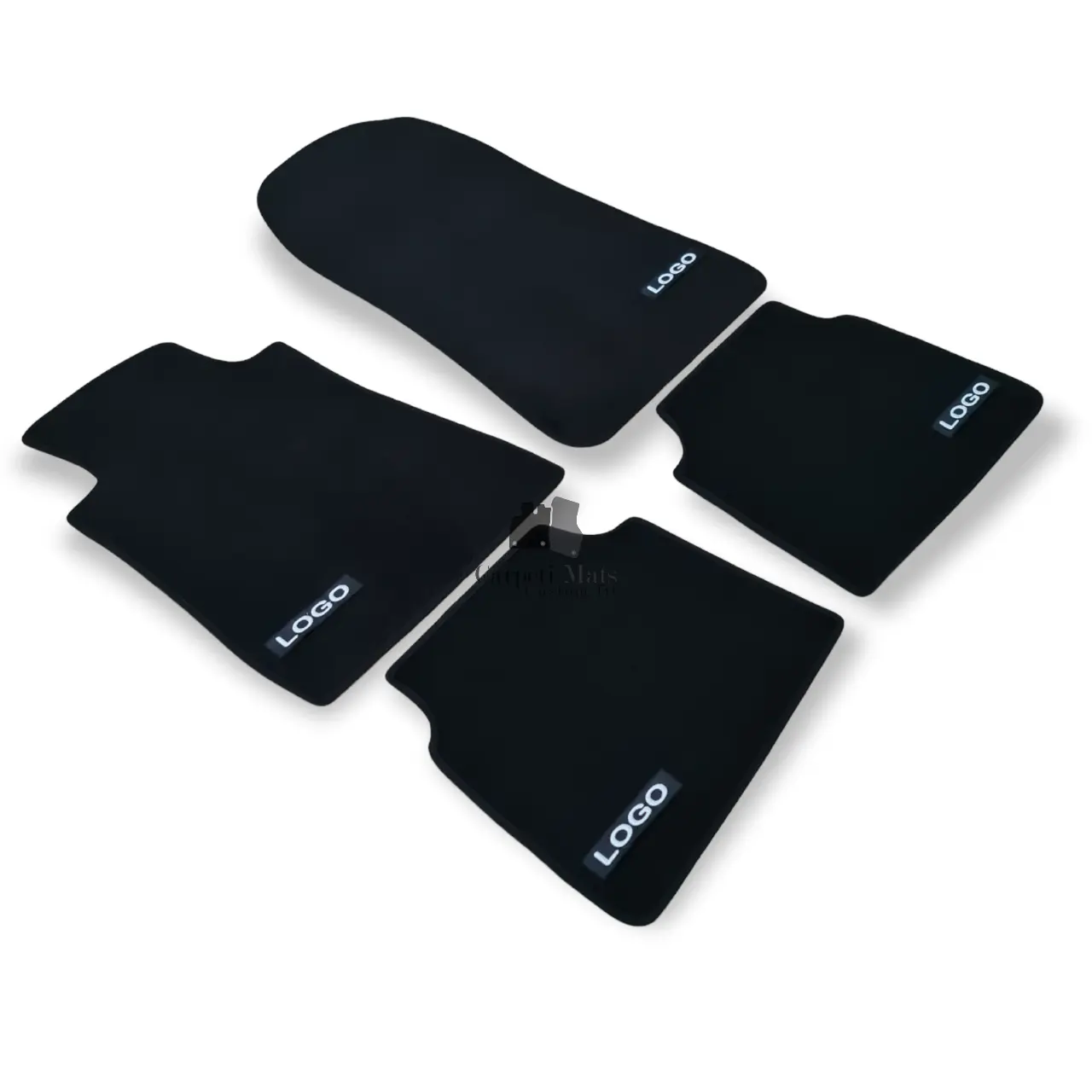 Velour Car Floor Mats For Mercedes C Class AMG W201 Auto Liners Waterproof Black
