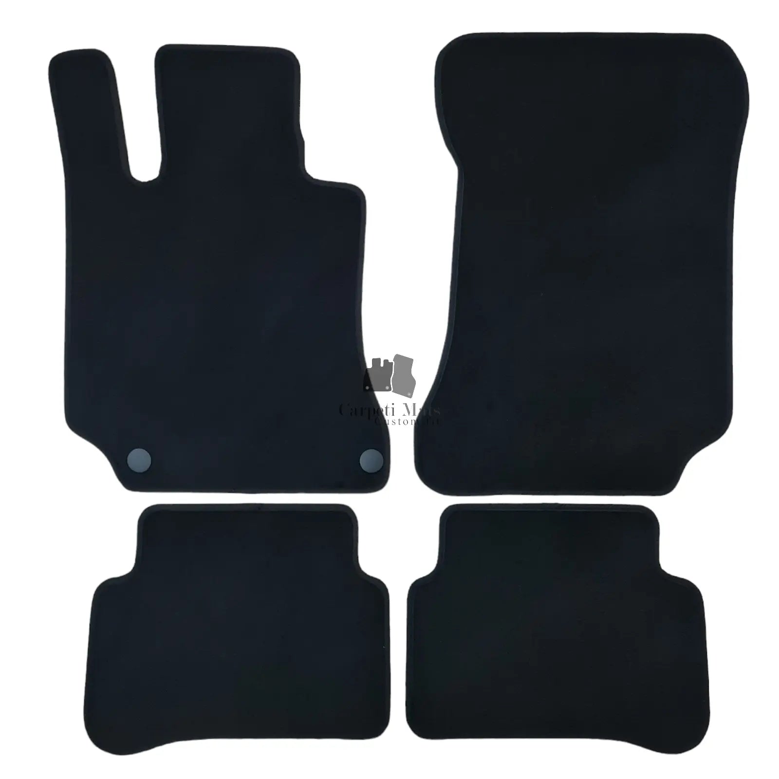 Velour Car Floor Mats For Mercedes E-Class W212 Waterproof Black Auto Liners New