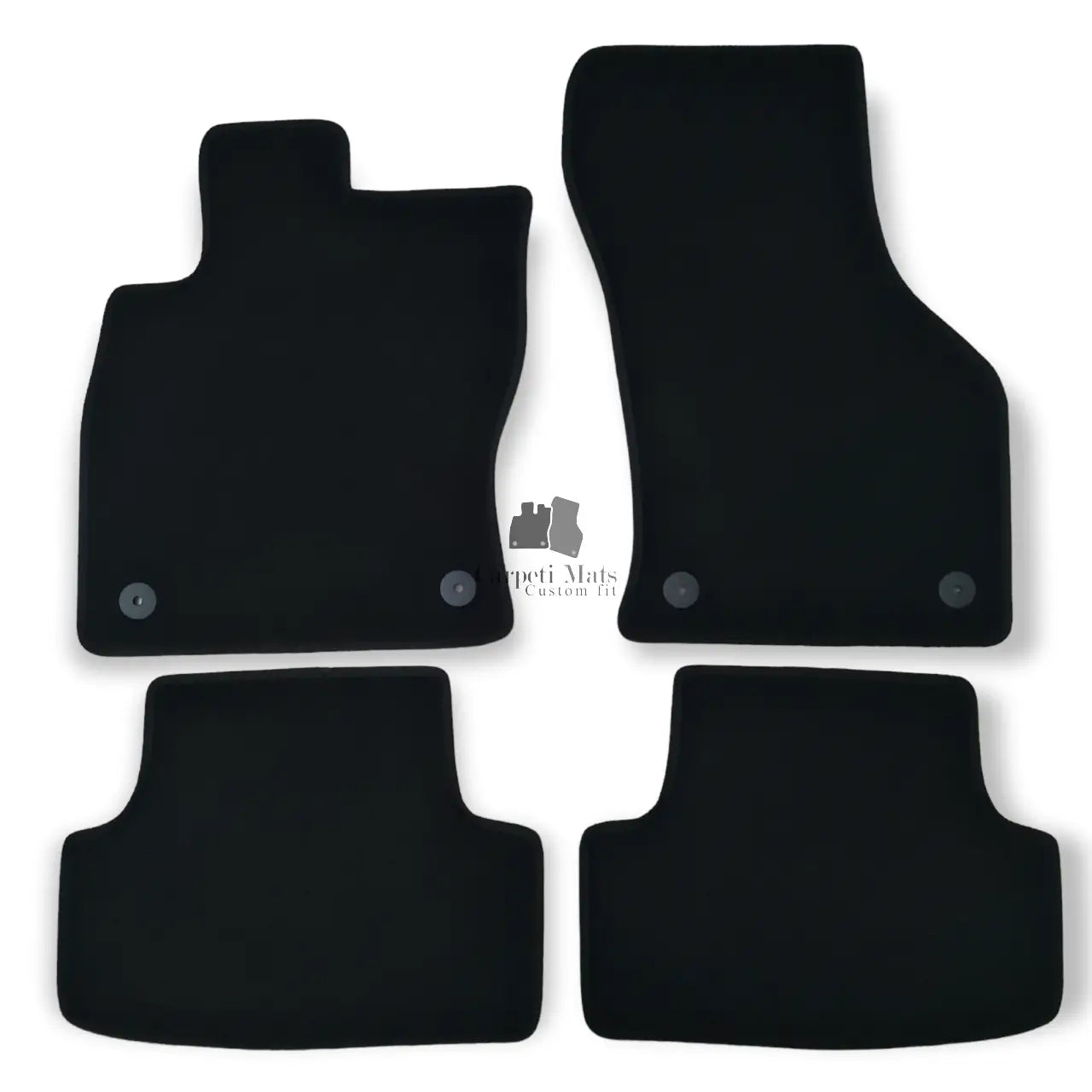 Velour Car Floor Mats For VW Golf Mk8 Waterproof Black Carpet Rugs Auto Liners
