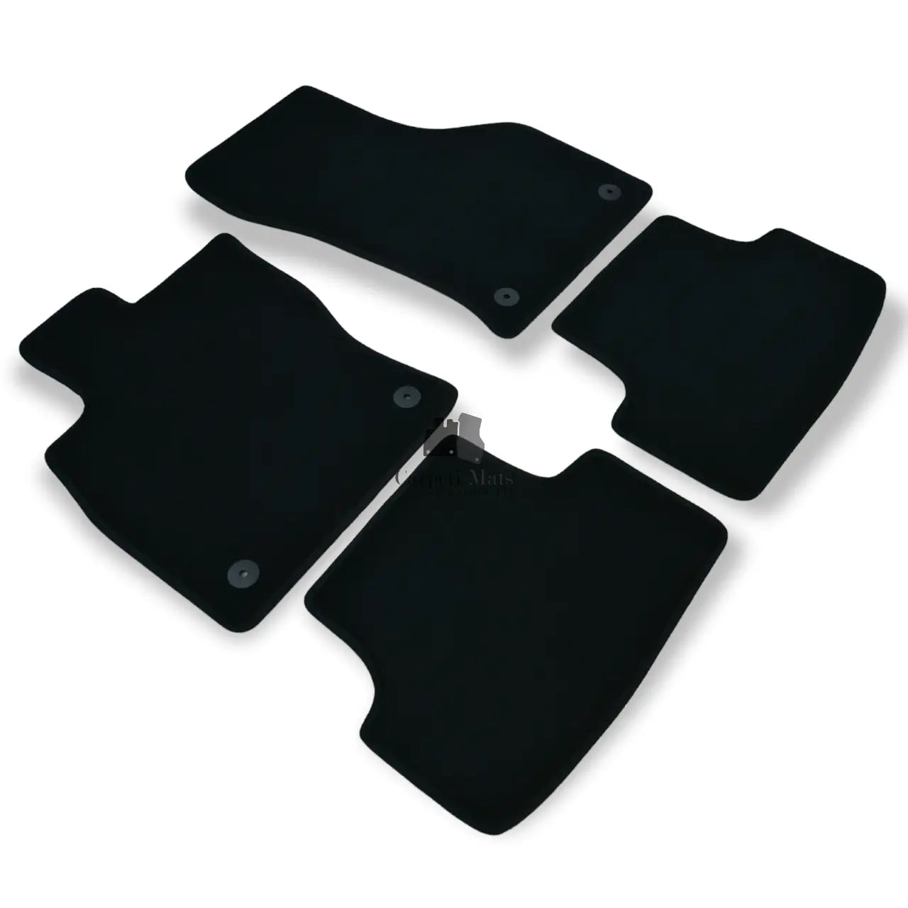 Velour Car Floor Mats For VW Golf Mk8 Waterproof Black Carpet Rugs Auto Liners