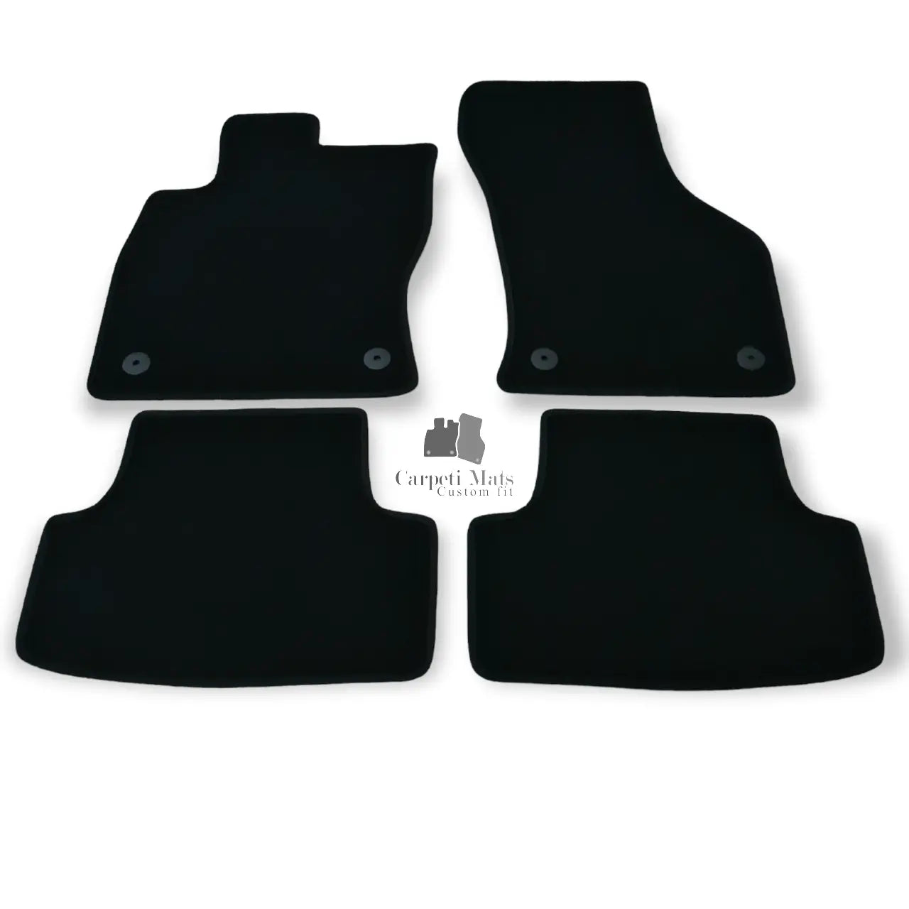 Velour Car Floor Mats For VW Golf Mk8 Waterproof Black Carpet Rugs Auto Liners