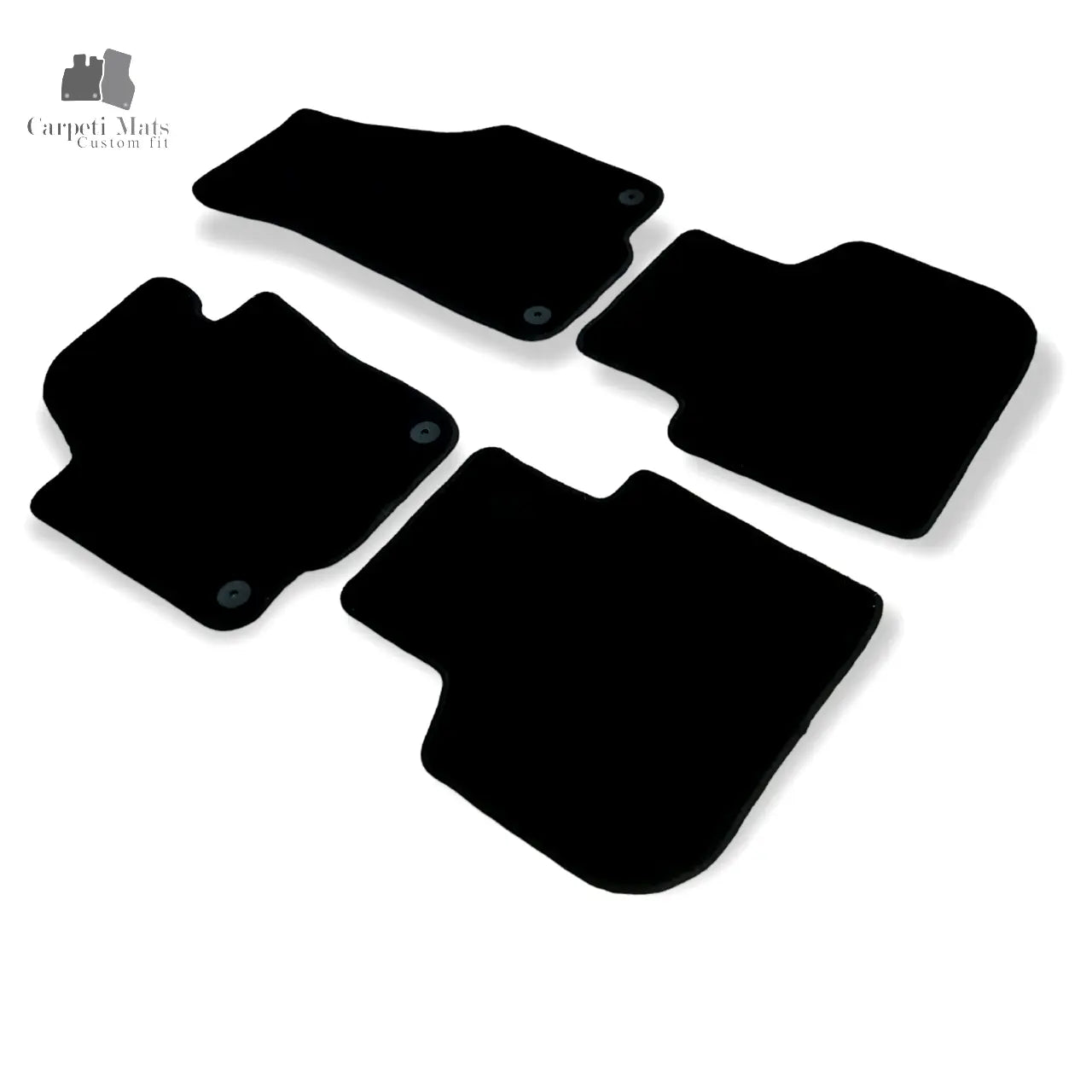 Velour Car Floor Mats For VW Passat SE Waterproof Black Carpet Auto Liners New