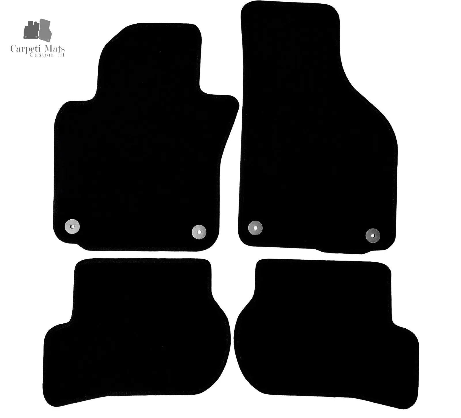 Carpet Car Floor Mats Velour for Skoda Octavia II lim./estate and facelift 03.2004-11.2012 5 doors-No logo Car Floor Mats Velour CarpetiMats