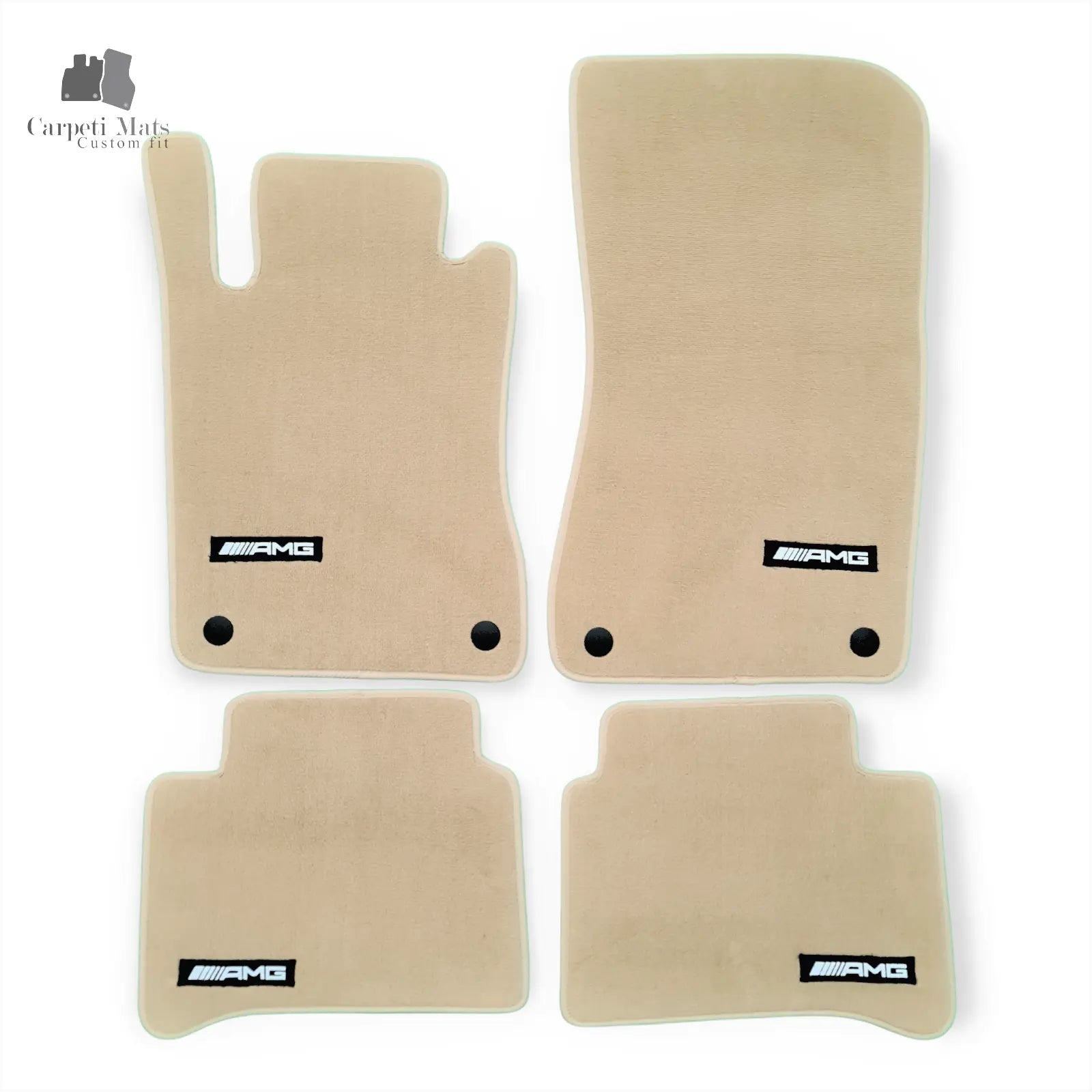 Carpet Car Floor Mats Velour for Mercedes CLS CLASS C219 11.2004-07.2009 BEIGE AMG Car Floor Mats Velour CarpetiMats
