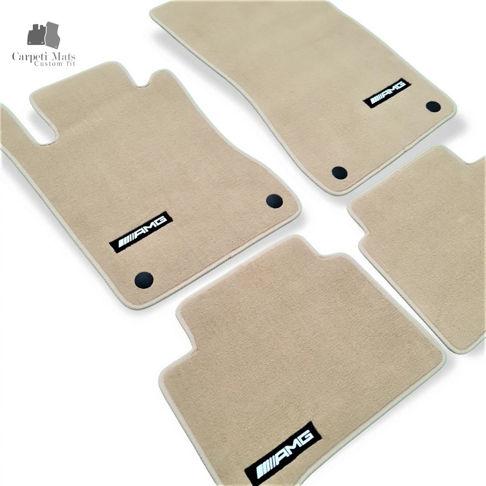 Carpet Car Floor Mats Velour for Mercedes E Class W211 03.2002-01.2009 BEIGE Car Floor Mats Velour CarpetiMats