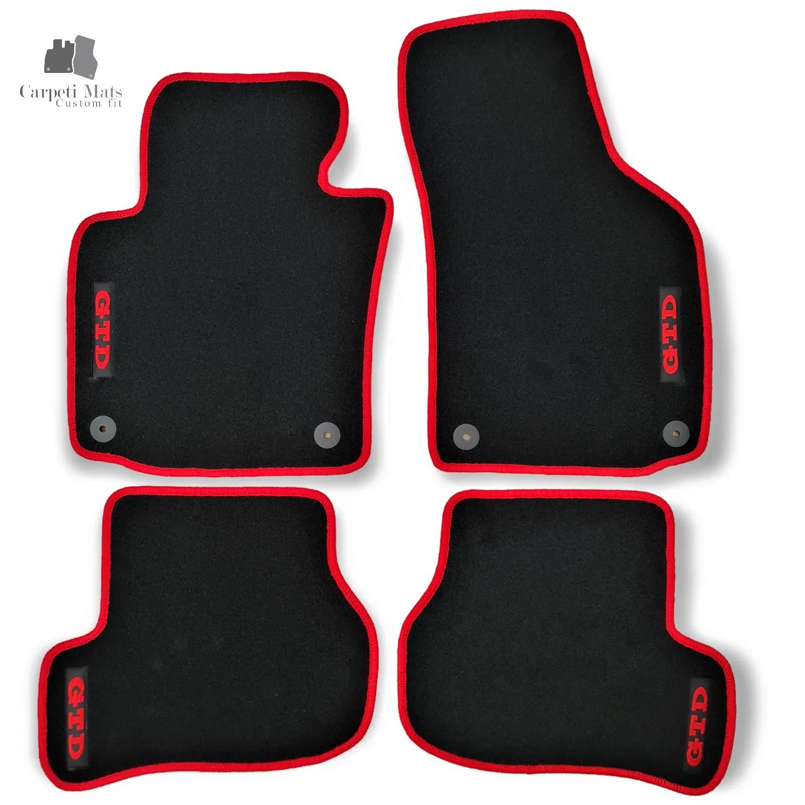 Carpet Car Floor Mats Velour for VW Golf VI 10.2008-11.2013 GTD Car Floor Mats Velour CarpetiMats
