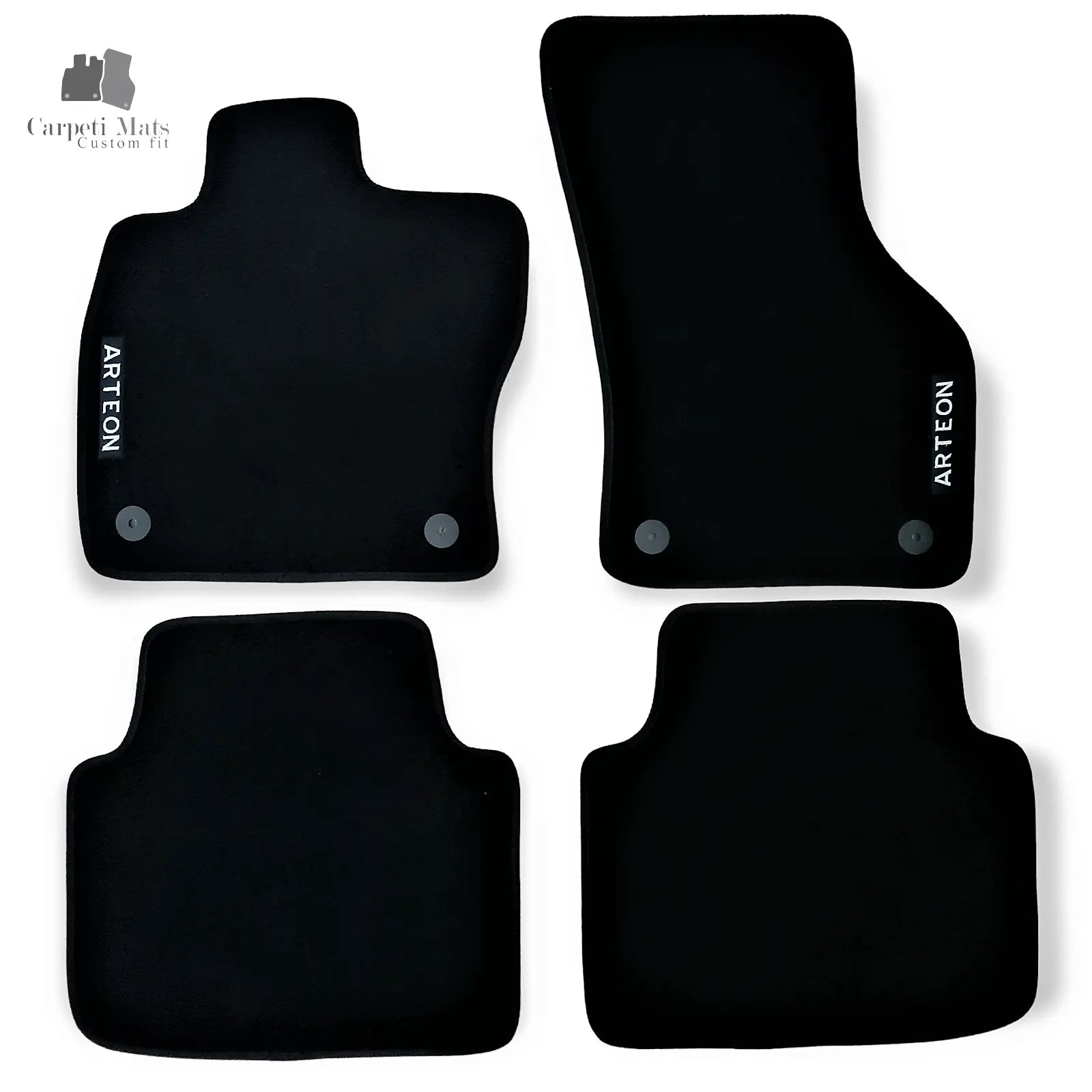 Carpet Car Floor Mats Velour for VW Arteon 03.2017-> logo Car Floor Mats Velour CarpetiMats