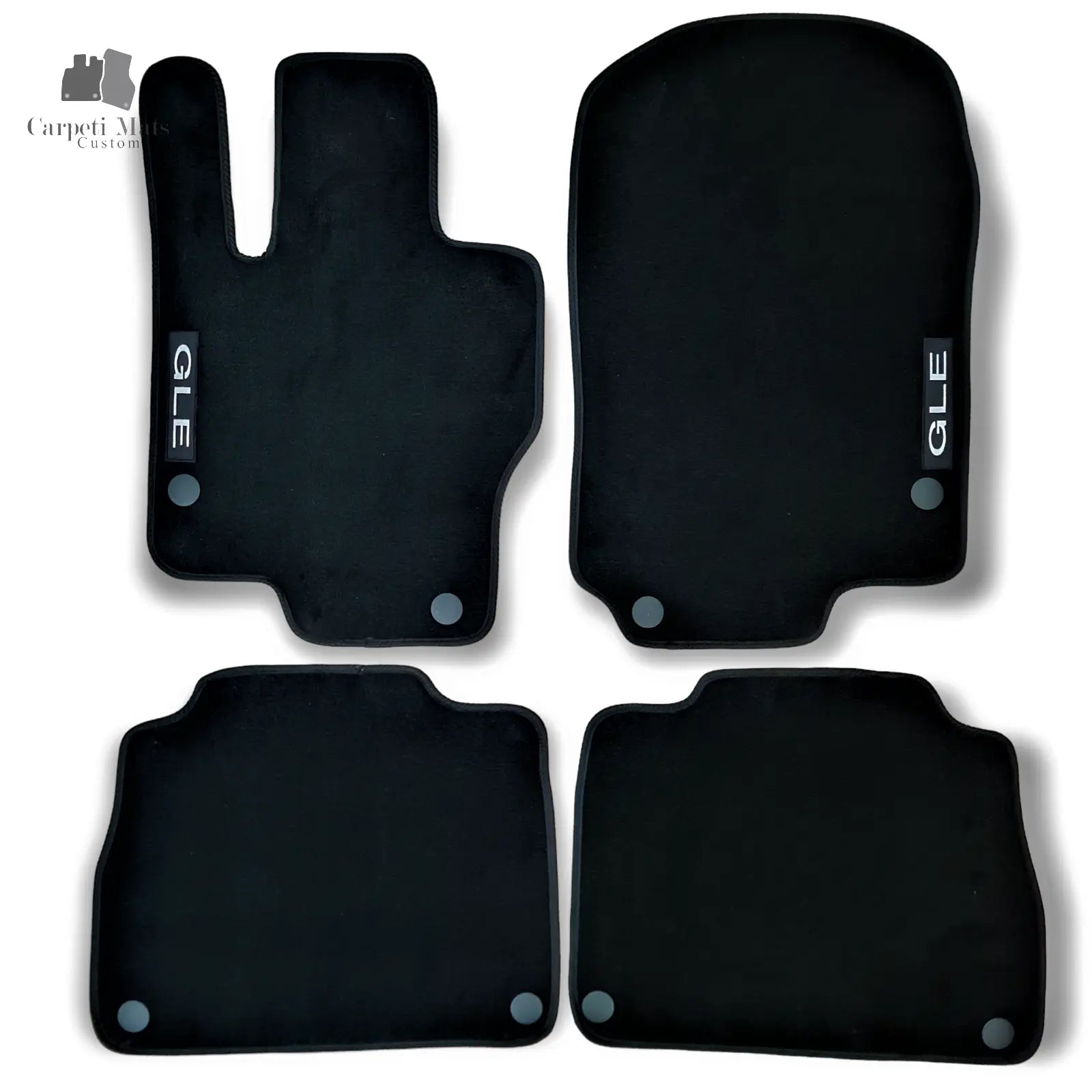 Carpet Car Floor Mats Velour for Mercedes GLE W167 02.2019-> logo Car Floor Mats Velour CarpetiMats