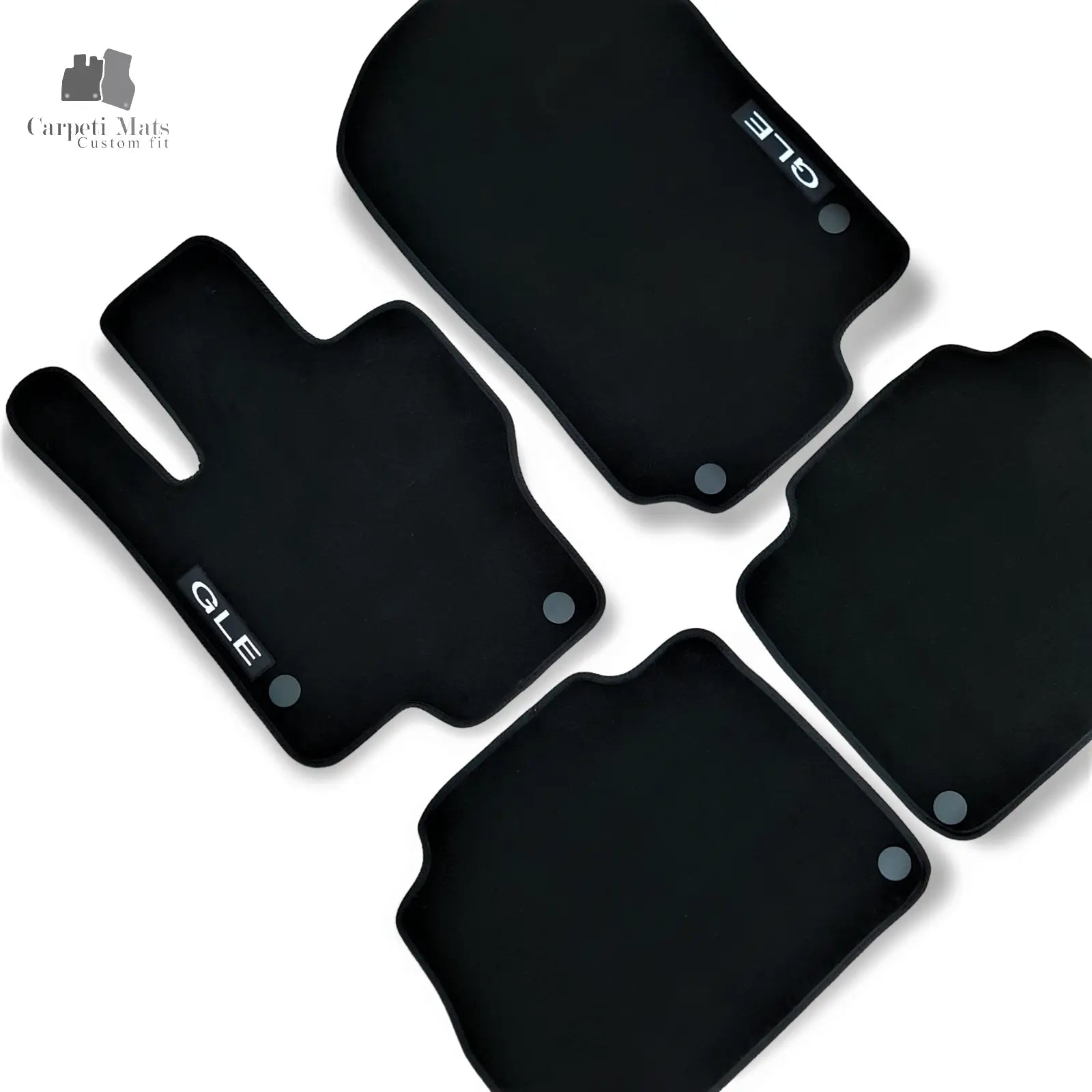 Carpet Car Floor Mats Velour for Mercedes GLE COUPE C167 02.2019-> logo Car Floor Mats Velour CarpetiMats