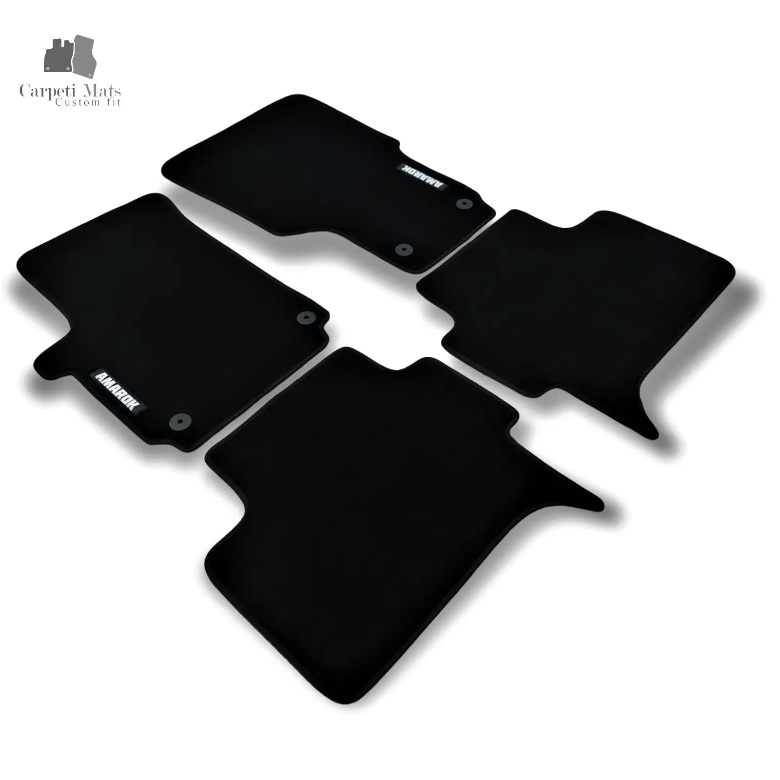Carpet Car Floor Mats Velour for VW Amaroк 2010-> logo Car Floor Mats Velour CarpetiMats