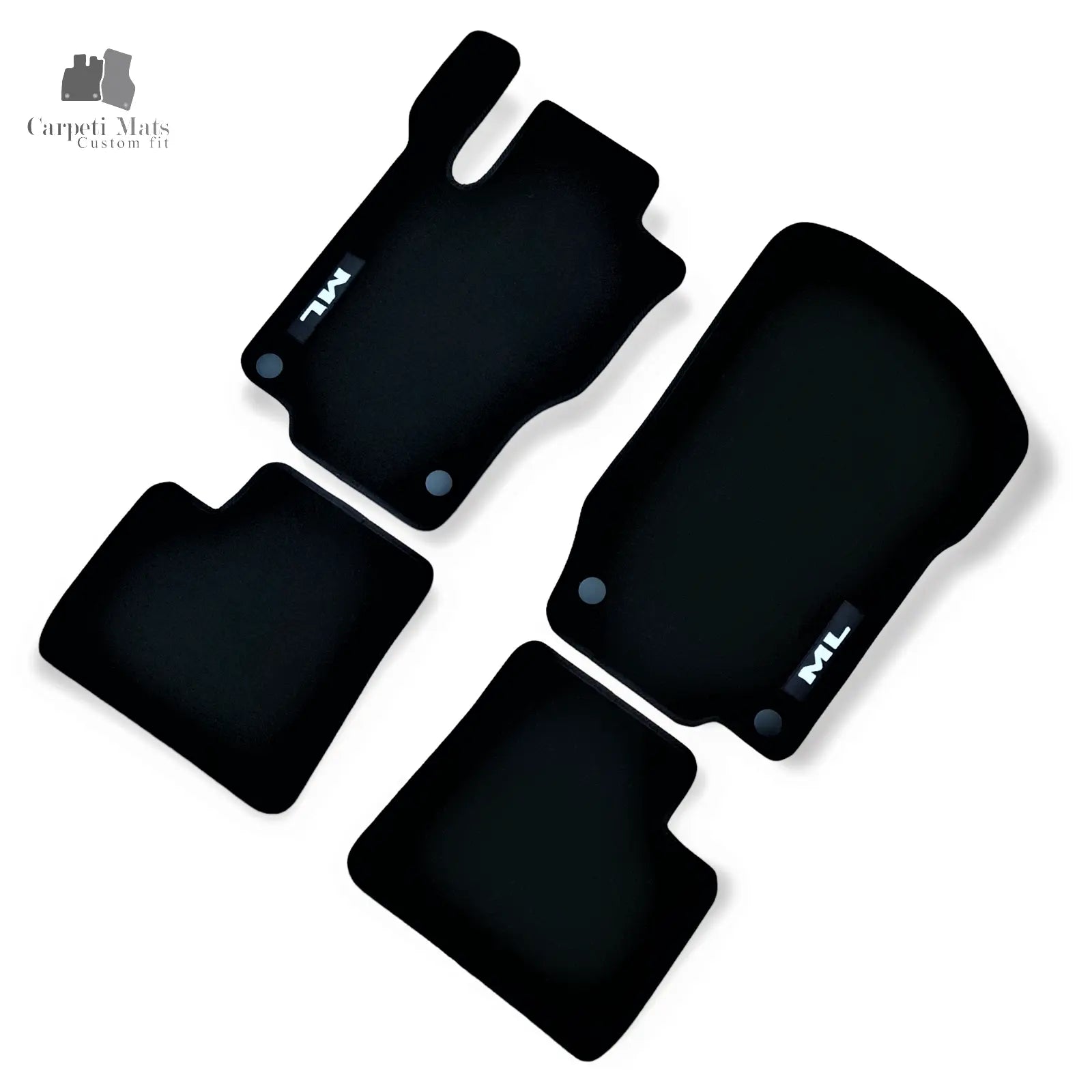 Carpet Car Floor Mats Velour for Mercedes ML W164 07.2005-06.2011 logo Car Floor Mats Velour CarpetiMats