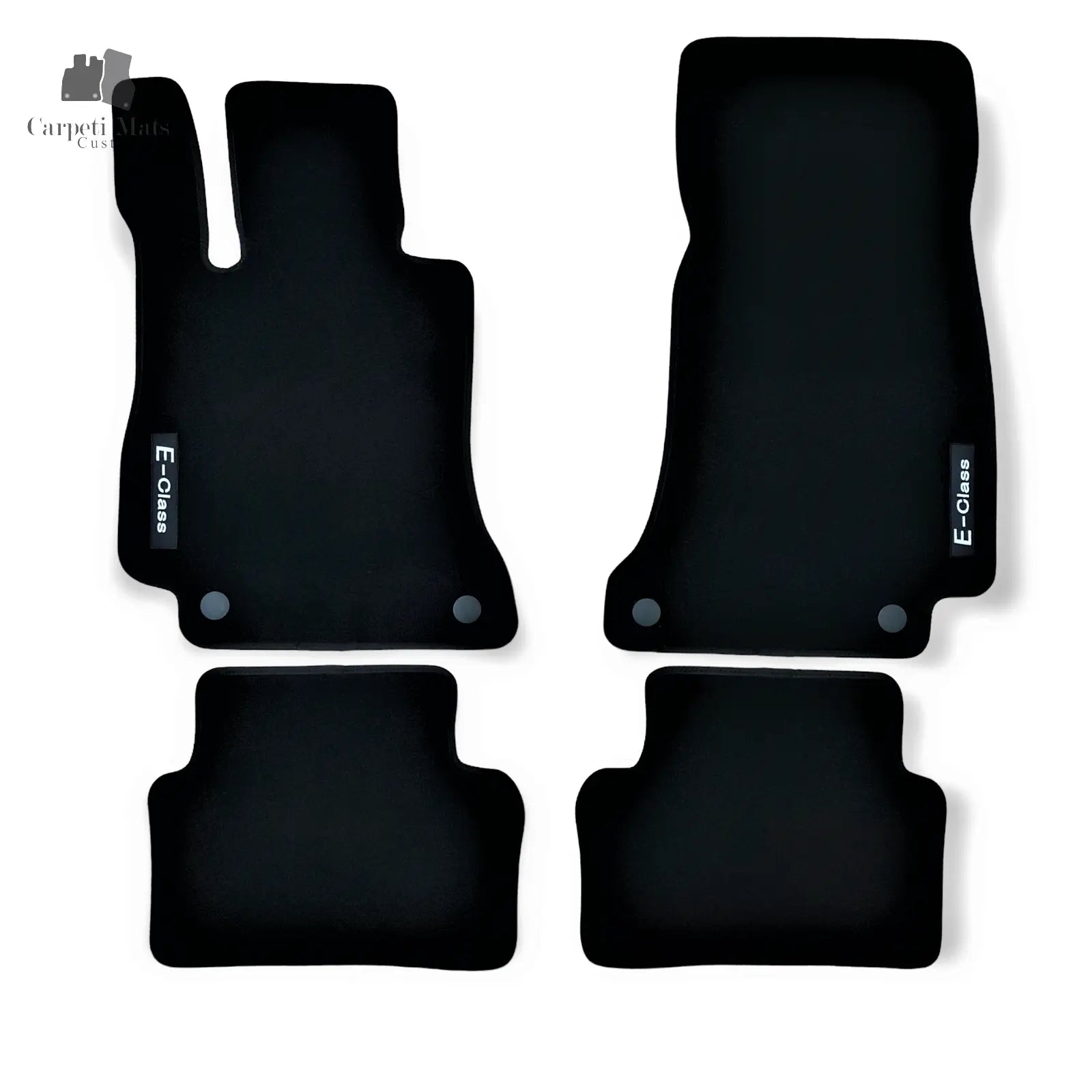 Carpet Car Floor Mats Velour for Mercedes E Class W213 01.2016-> LOGO Car Floor Mats Velour CarpetiMats