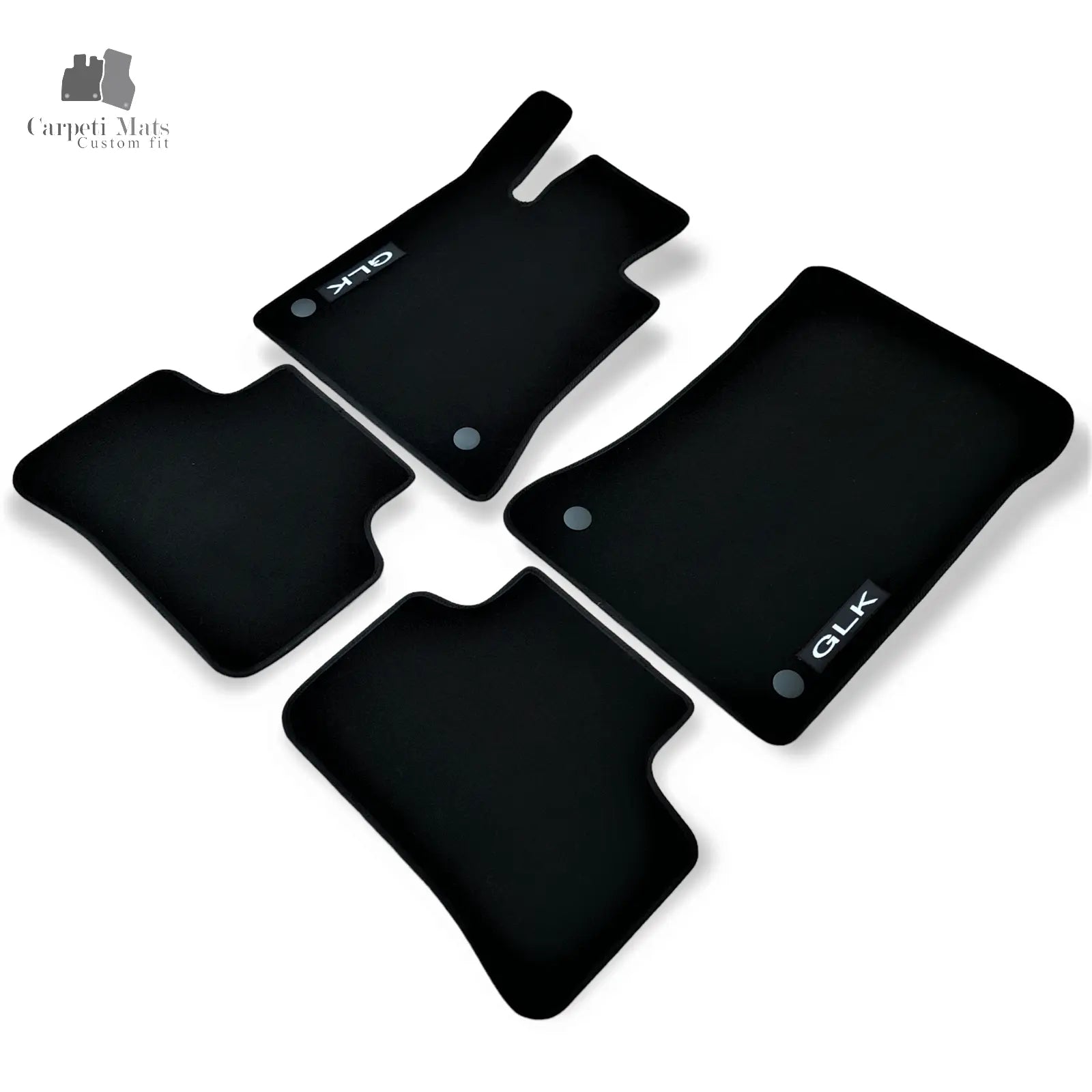 Carpet Car Floor Mats Velour for Mercedes GLK Class X204 06.2008-06.2015 logo Car Floor Mats Velour CarpetiMats