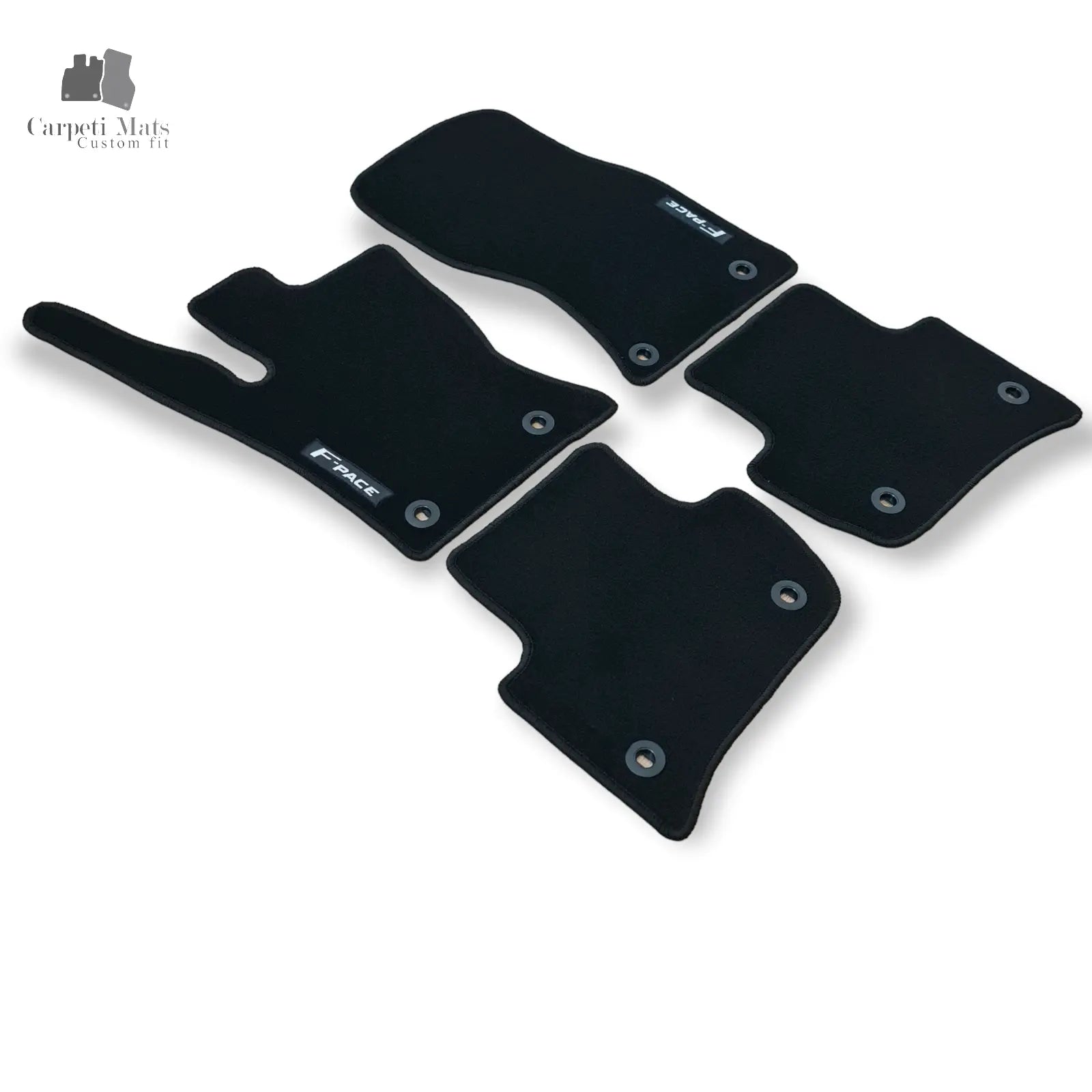 Carpet Car Floor Mats Velour for Jaguar F PACE 2016-> logo Car Floor Mats Velour CarpetiMats