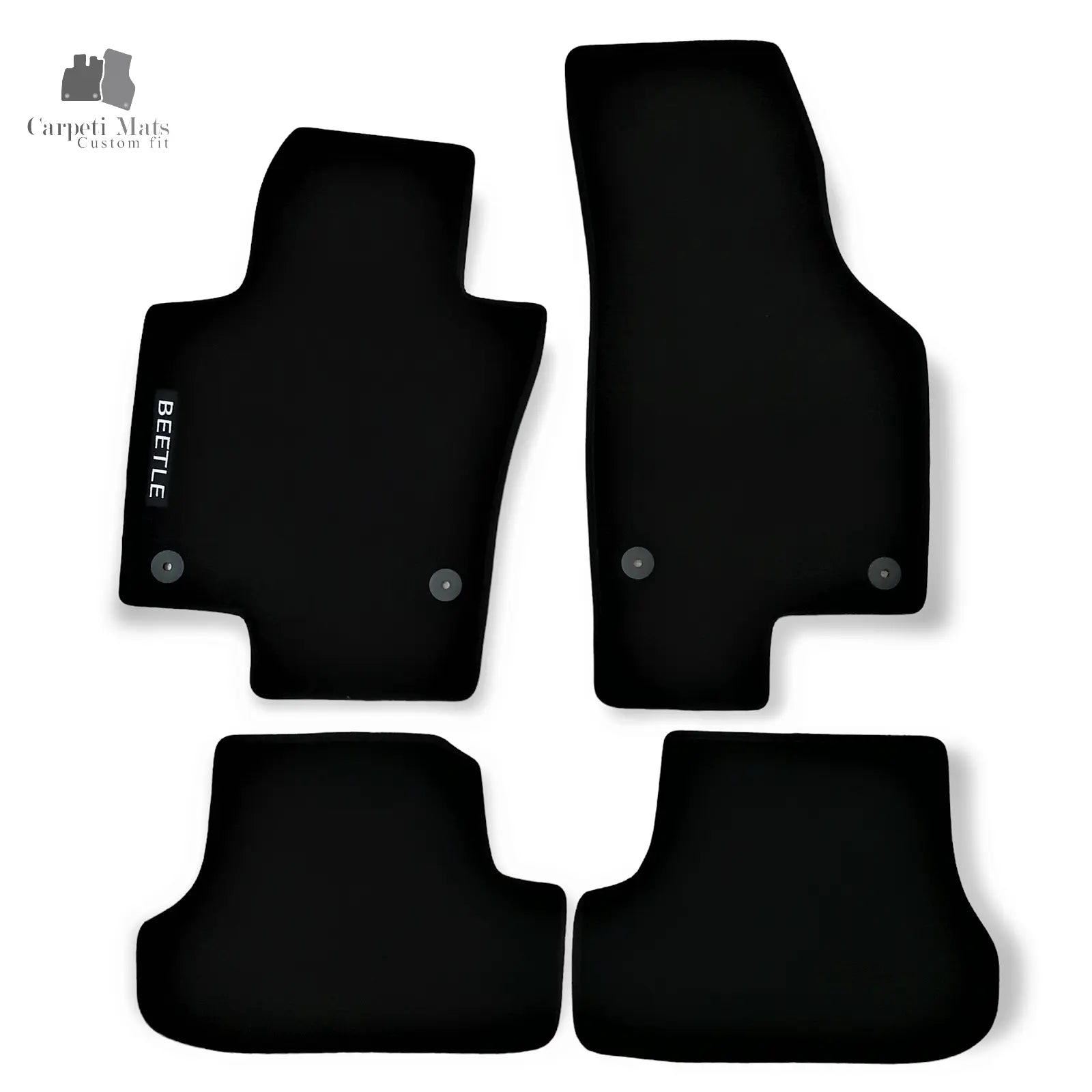 Carpet Car Floor Mats Velour for VW BEETLE 01.2012-> logo Car Floor Mats Velour CarpetiMats
