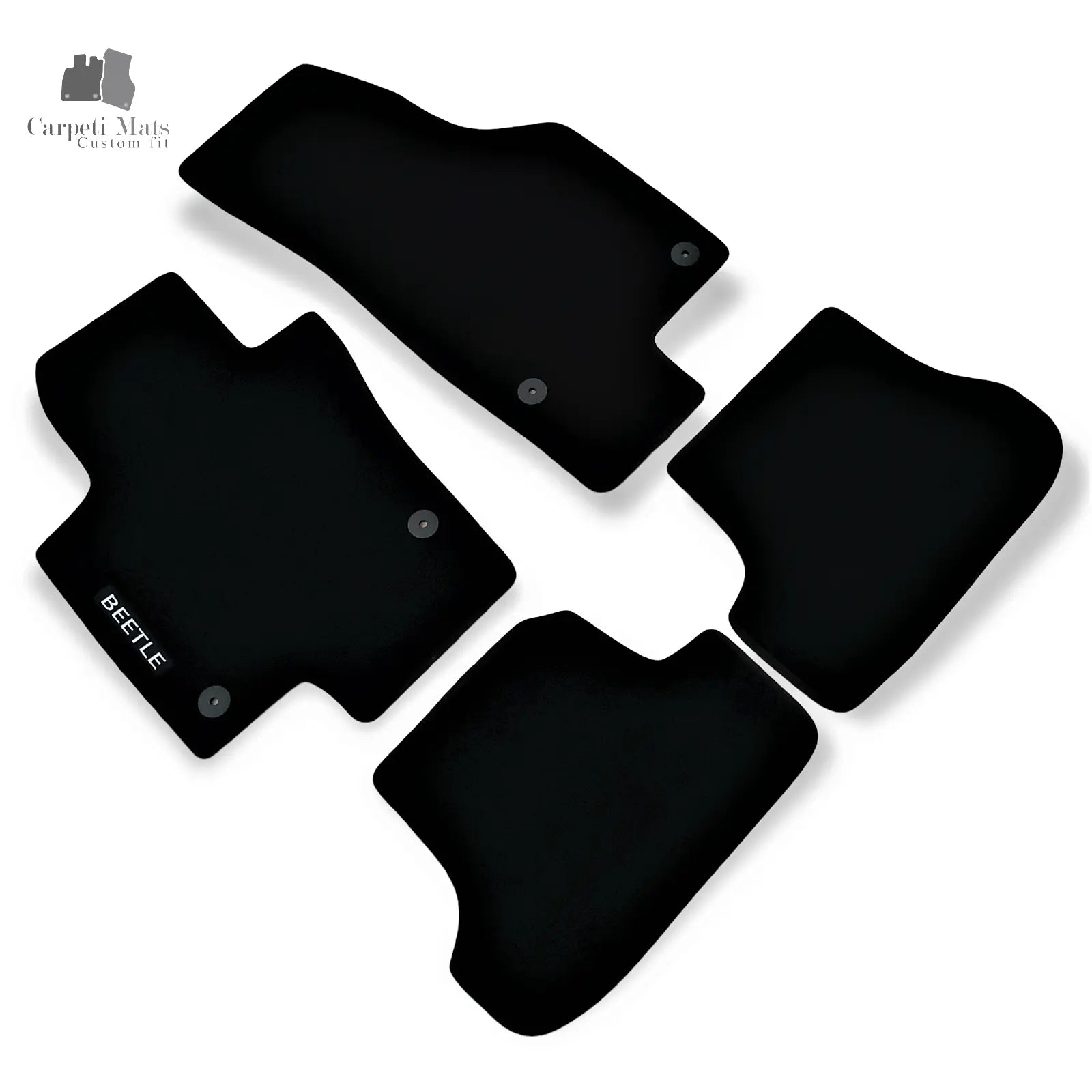 Carpet Car Floor Mats Velour for VW BEETLE 01.2012-> logo Car Floor Mats Velour CarpetiMats