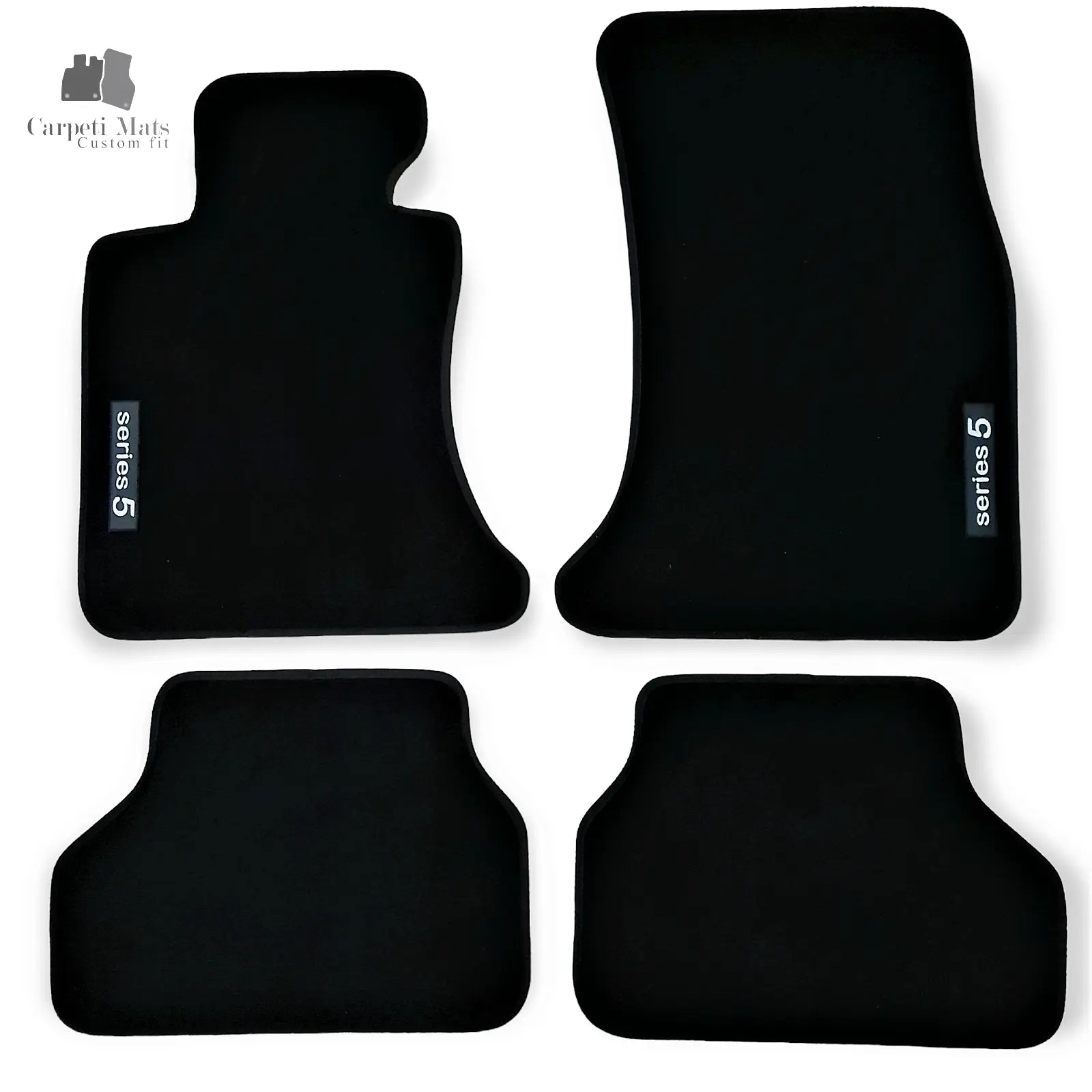 Carpet Car Floor Mats Velour for BMW 5 E60/E61 09.2003-08.2010 logo Car Floor Mats Velour CarpetiMats