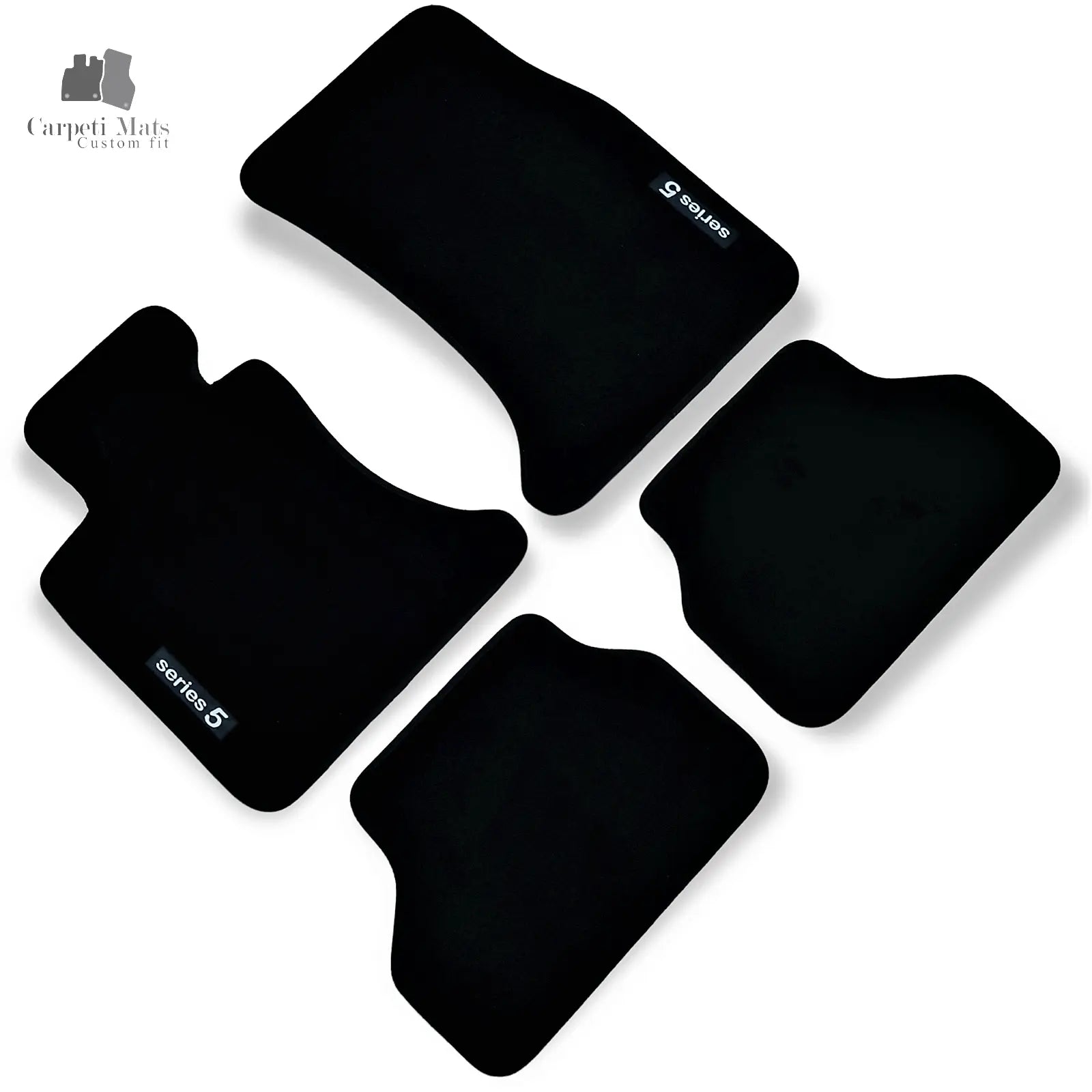 Carpet Car Floor Mats Velour for BMW 5 E60/E61 09.2003-08.2010 logo Car Floor Mats Velour CarpetiMats