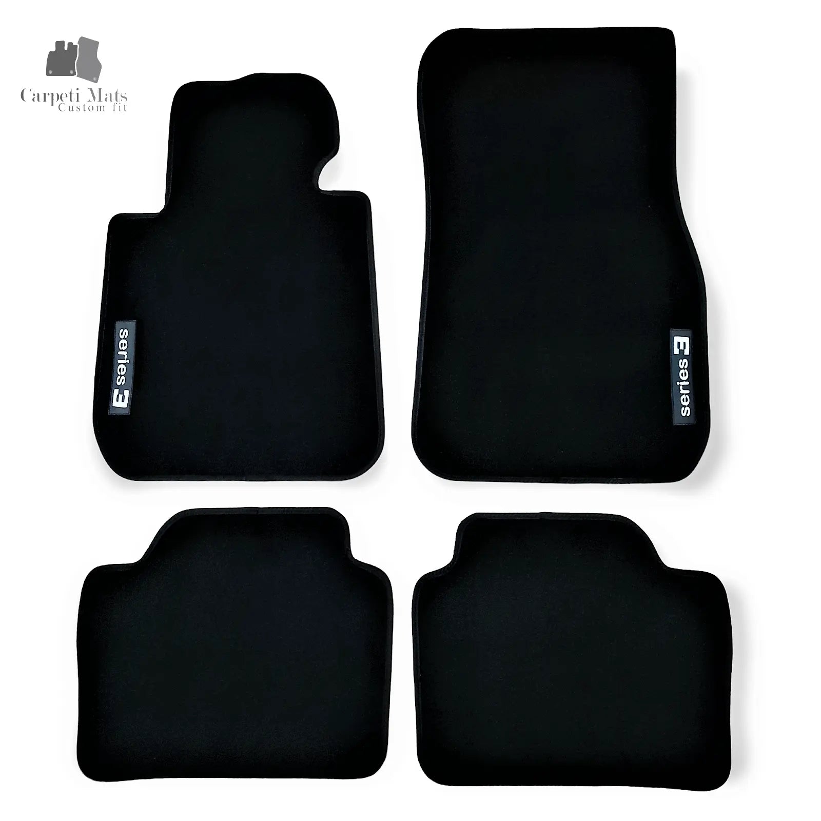 Carpet Car Floor Mats Velour for BMW 3 F30/F31 10.2011-02.2019 logo Car Floor Mats Velour CarpetiMats