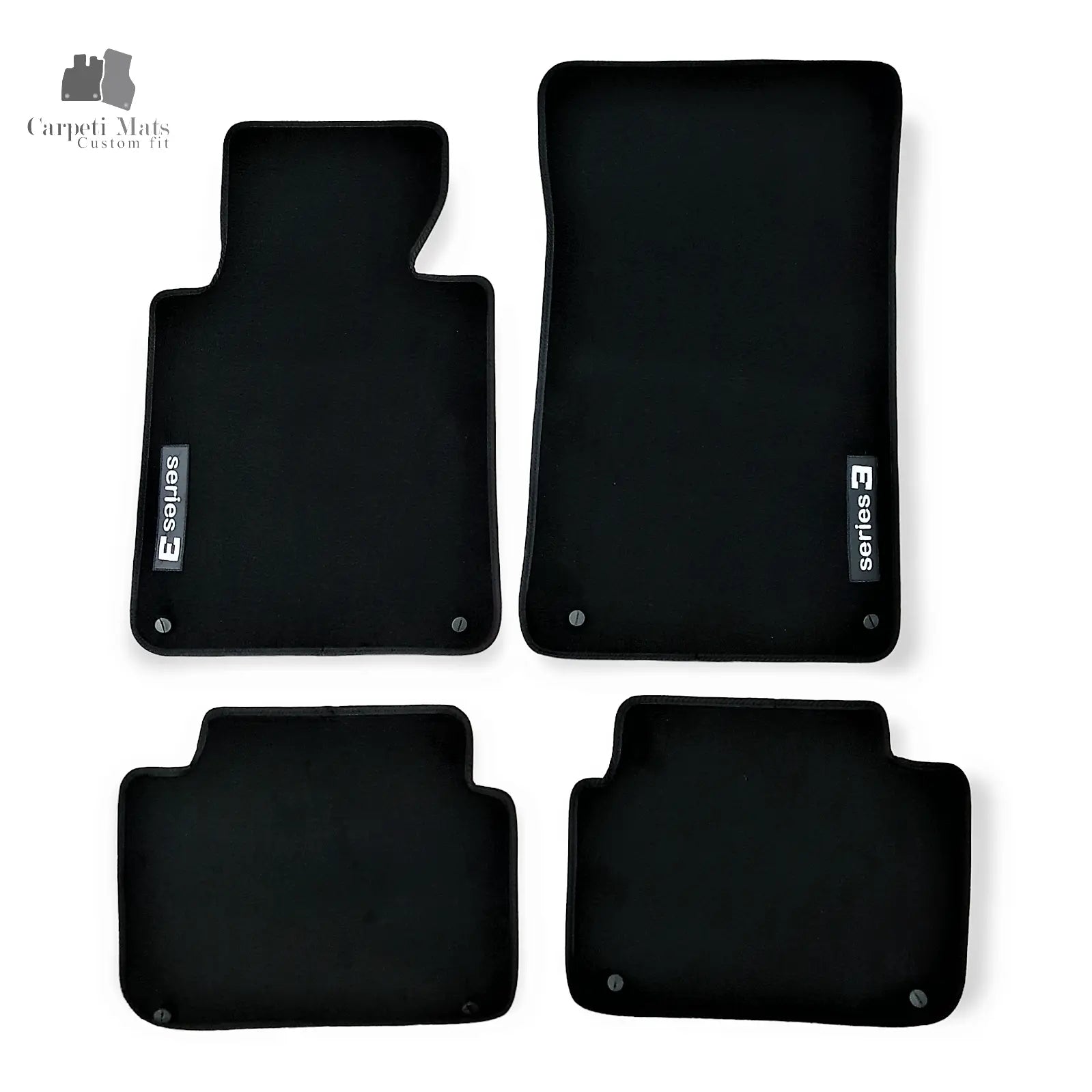 Carpet Car Floor Mats Velour for BMW 3 E46 02.1998-02.2005 logo Car Floor Mats Velour CarpetiMats