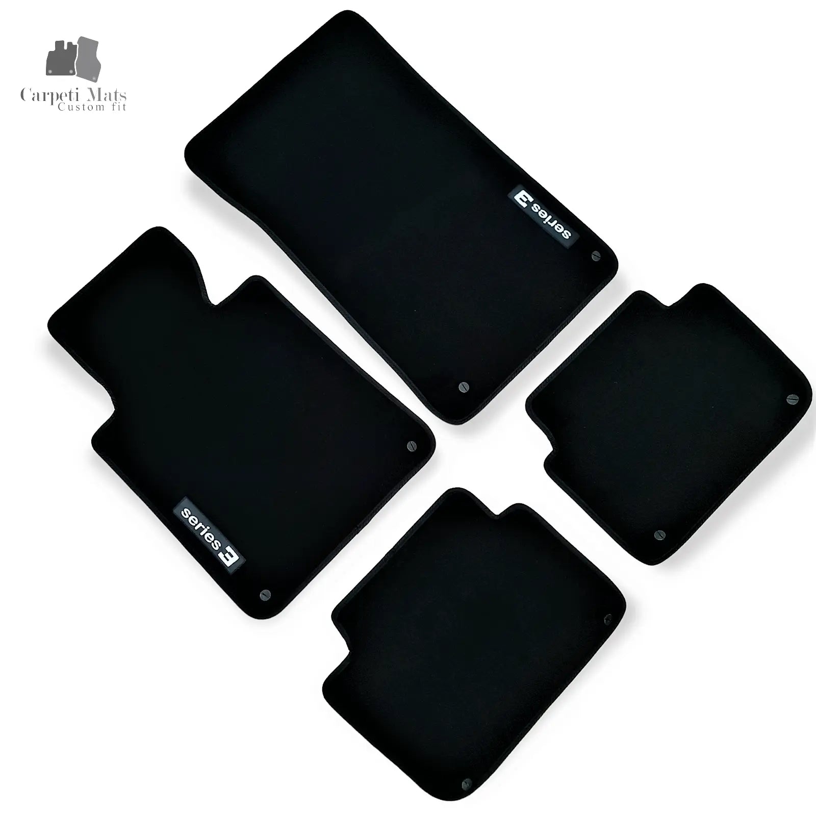 Carpet Car Floor Mats Velour for BMW 3 E46 02.1998-02.2005 logo Car Floor Mats Velour CarpetiMats