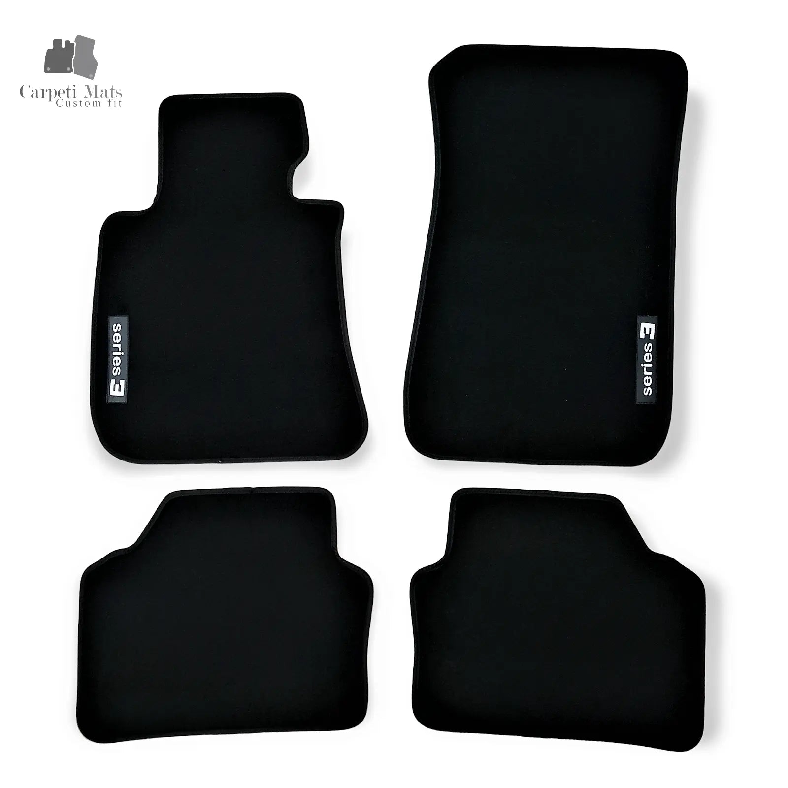 Carpet Car Floor Mats Velour for BMW 3 E90/E91 01.2005-08.2012 logo Car Floor Mats Velour CarpetiMats
