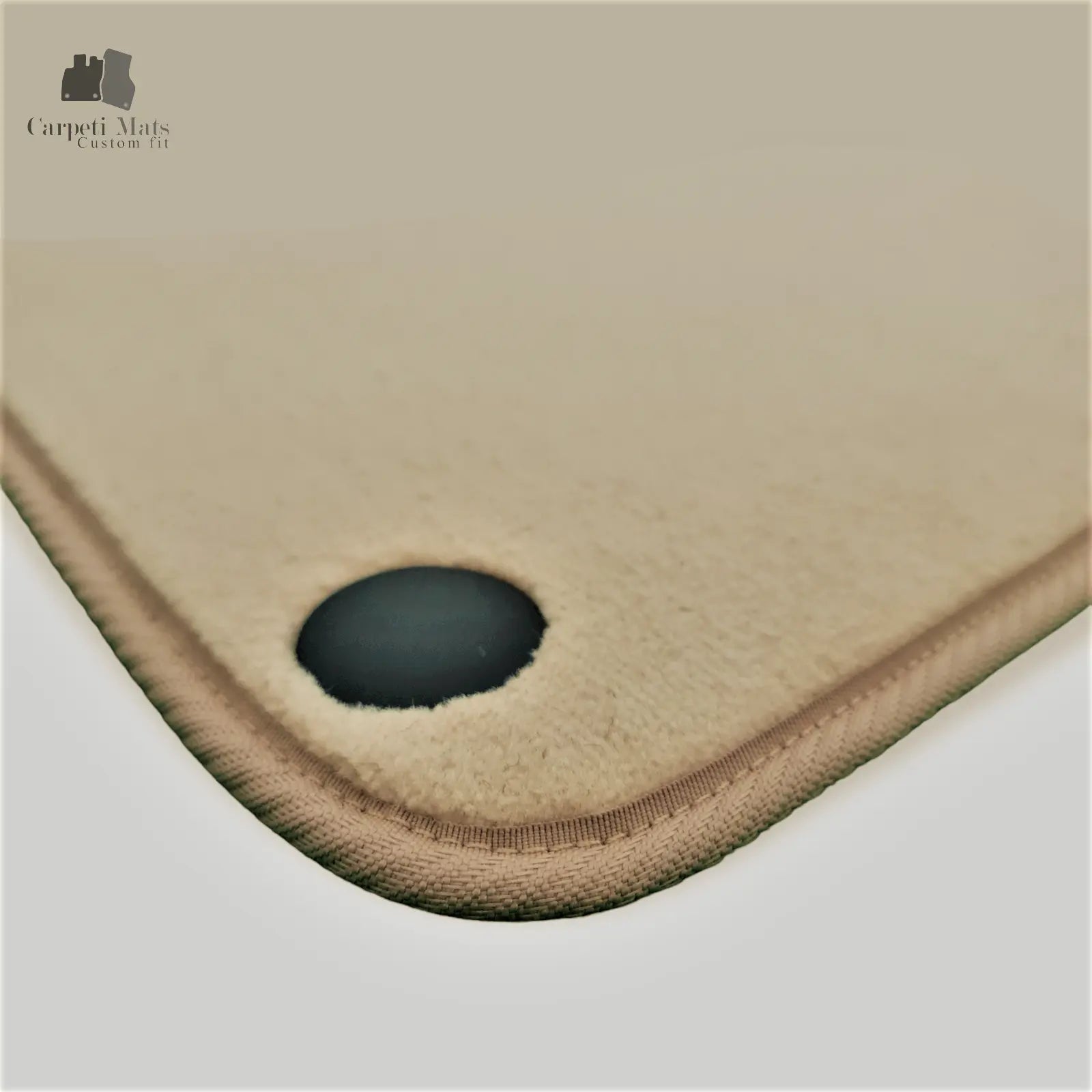 Carpet Car Floor Mats Velour for Mercedes CLK CLASS C209 06.2002-05.2009 BEIGE Car Floor Mats Velour CarpetiMats