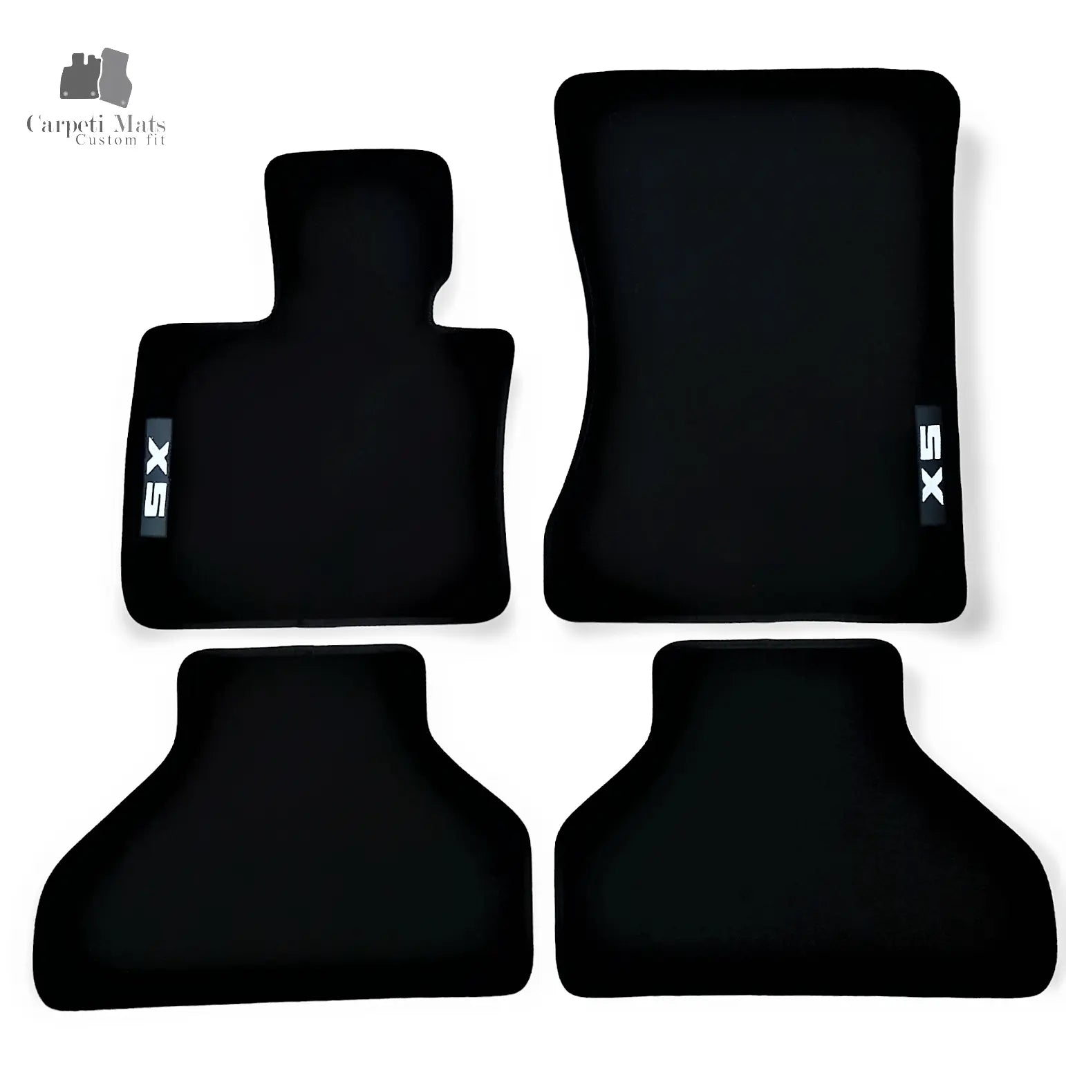 Carpet Car Floor Mats Velour for BMW X5 F15 11.2013-10.2018 logo Car Floor Mats Velour CarpetiMats