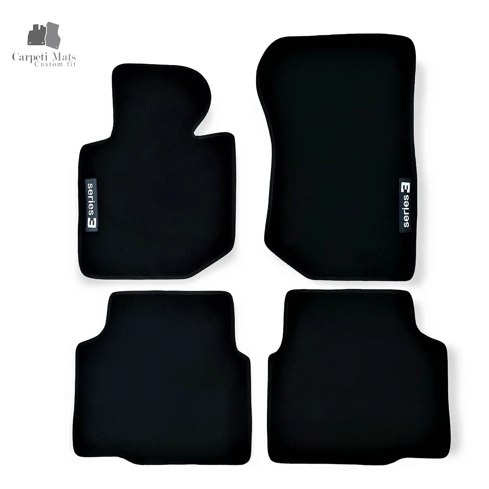 Carpet Car Floor Mats Velour for BMW 3 E36 09.1990-08.2000 logo Car Floor Mats Velour CarpetiMats