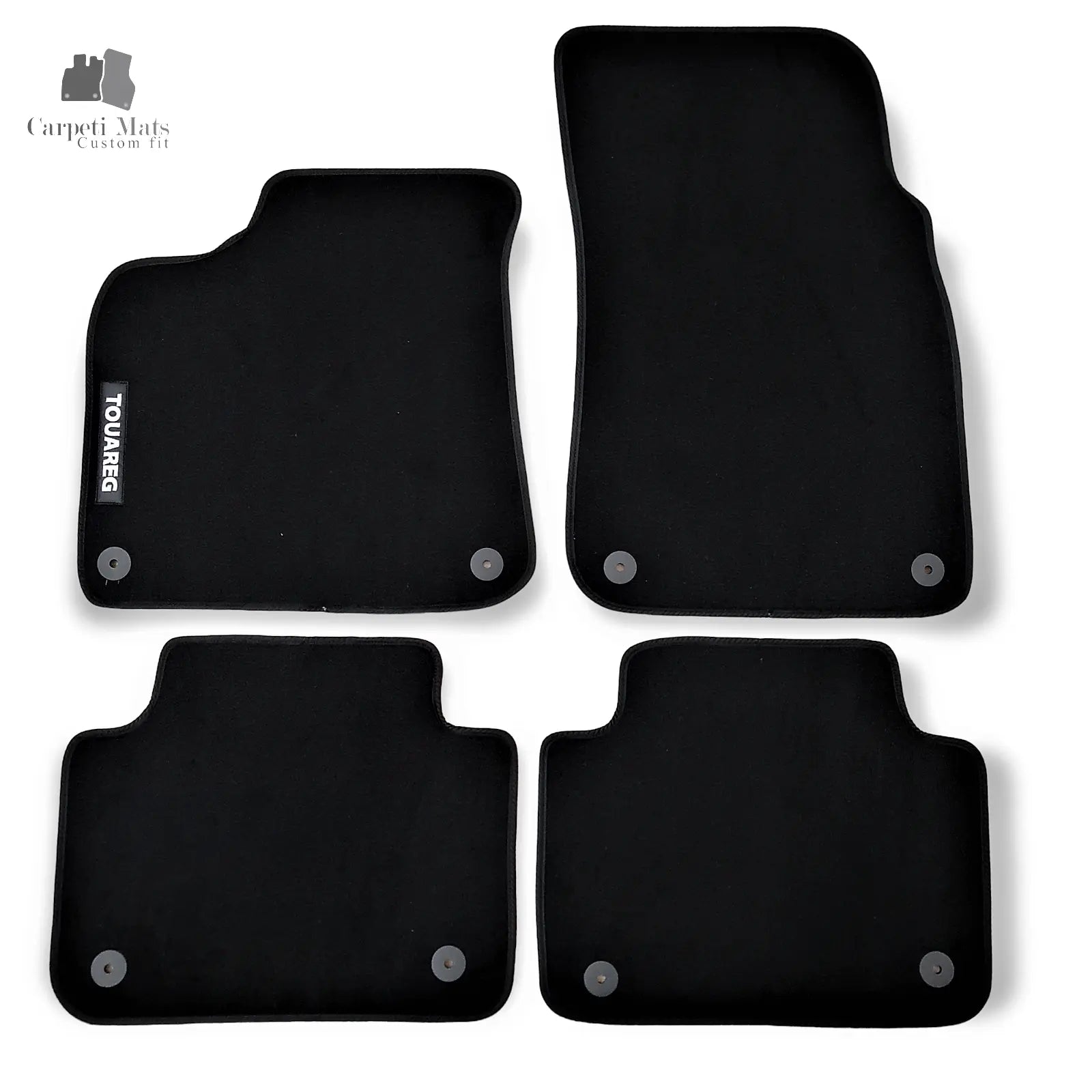 Carpet Car Floor Mats Velour for VW Touareg 05.2018-> logo Car Floor Mats Velour CarpetiMats