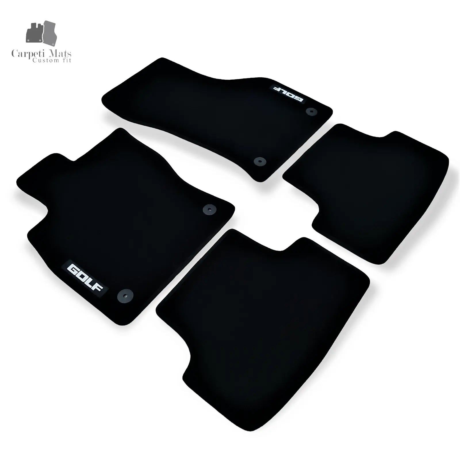 Carpet Car Floor Mats Velour for VW Golf VIII 12.2019-> logo Car Floor Mats Velour CarpetiMats