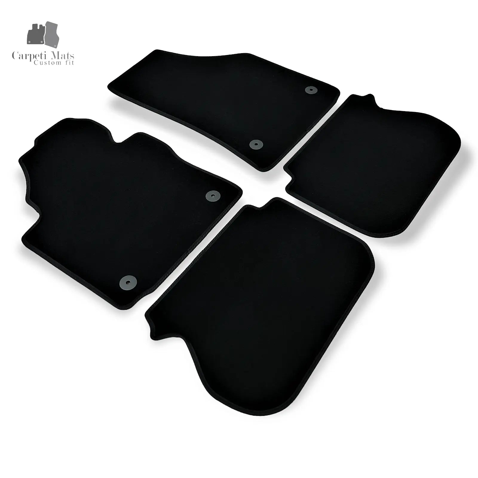 Carpet Car Floor Mats Velour for VW Caddy 2004-/2010->/Caddy facelift 2015-01.2020/Caddy Cross 2013-01.2020 Car Floor Mats Velour CarpetiMats