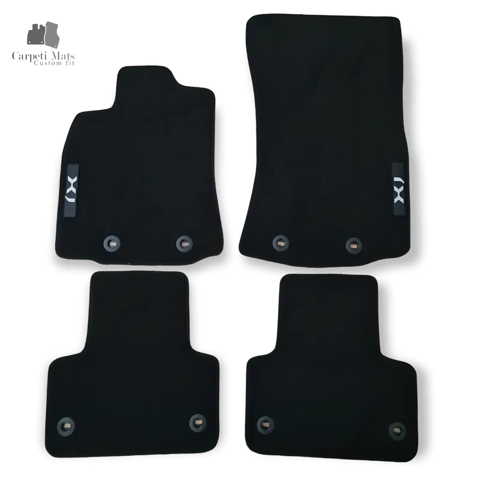 Carpet Car Floor Mats Velour for Jaguar XJ 2010-2019 logo Car Floor Mats Velour CarpetiMats