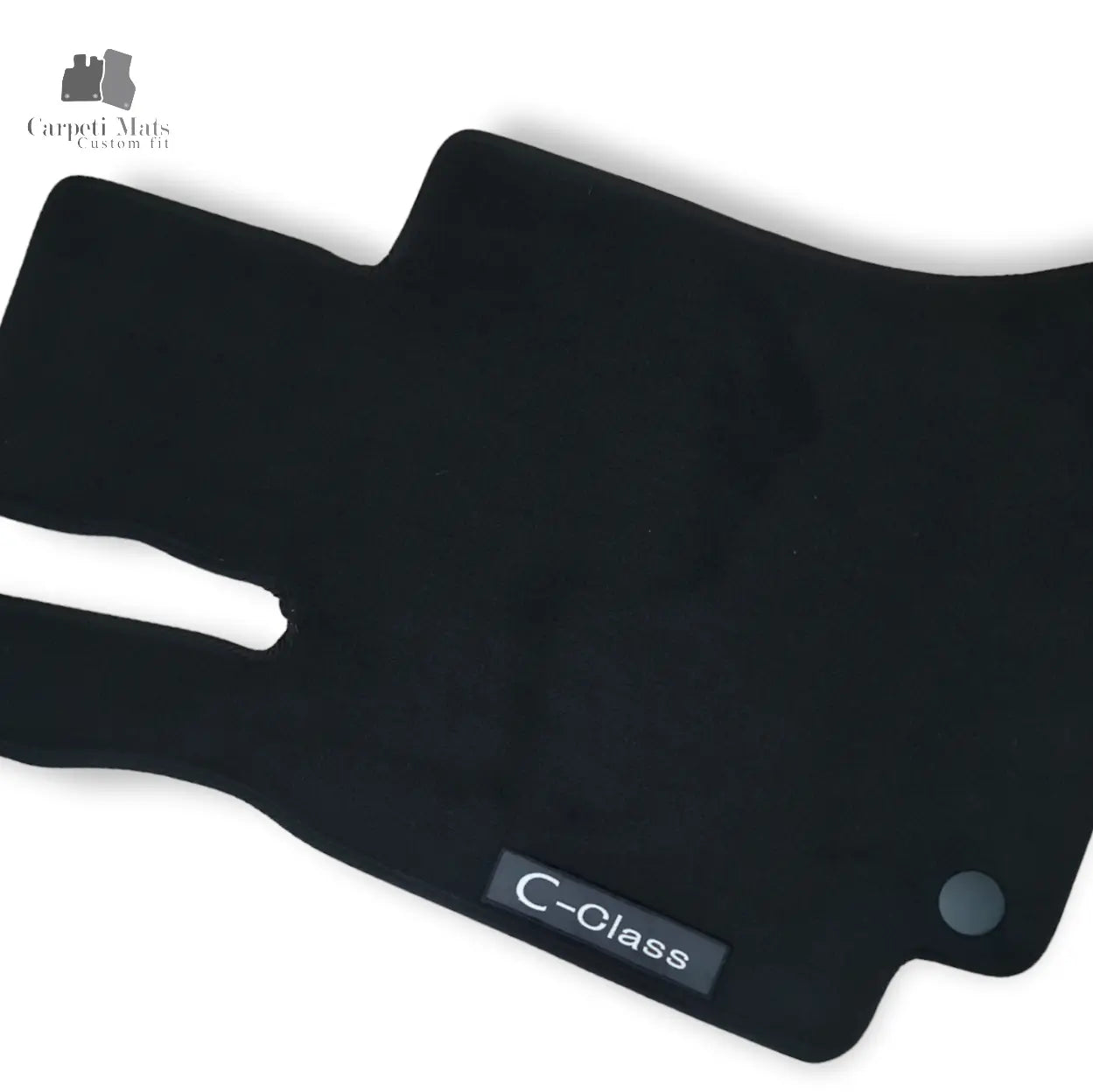 Carpet Car Floor Mats Velour for Mercedes C Class W205 04.2014-03.2021 logo Car Floor Mats Velour CarpetiMats