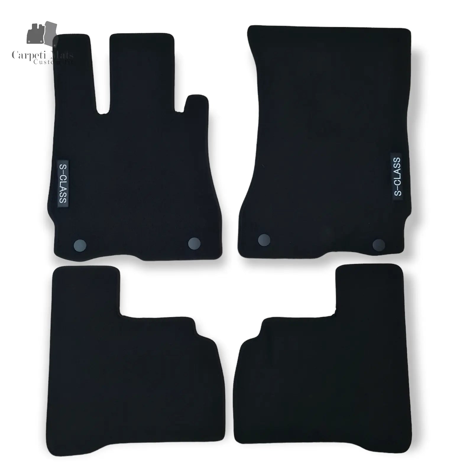 Carpet Car Floor Mats Velour for Mercedes S Class W221 10.2005-06.2013-short base logo Car Floor Mats Velour CarpetiMats