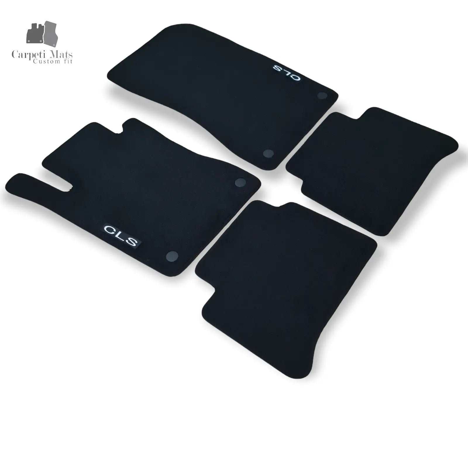Carpet Car Floor Mats Velour for Mercedes CLS CLASS C219 11.2004-07.2009 logo Car Floor Mats Velour CarpetiMats