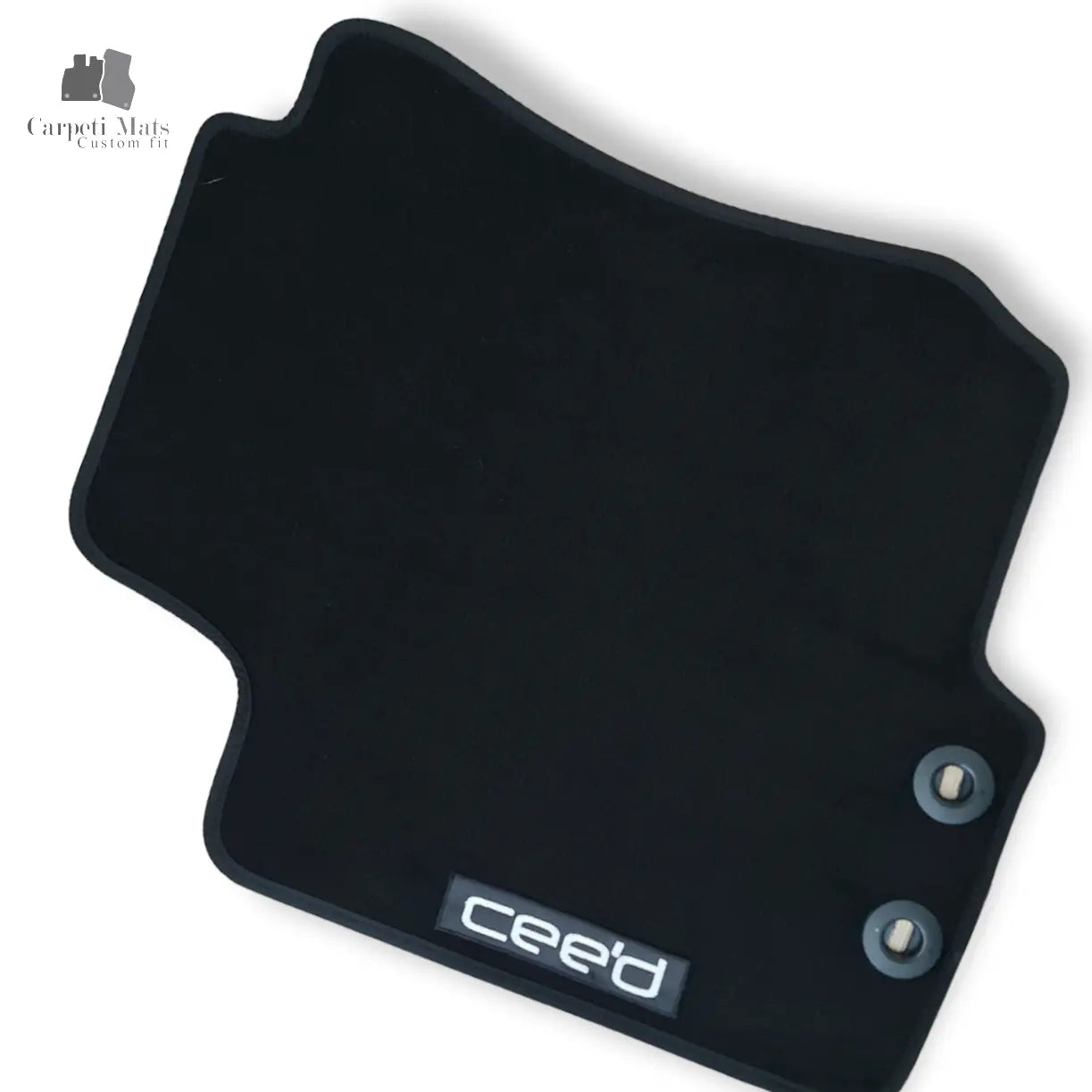 Carpet Car Floor Mats Velour for Kia Ceed hatchback/estate 06.2006-06.2012 logo Car Floor Mats Velour CarpetiMats