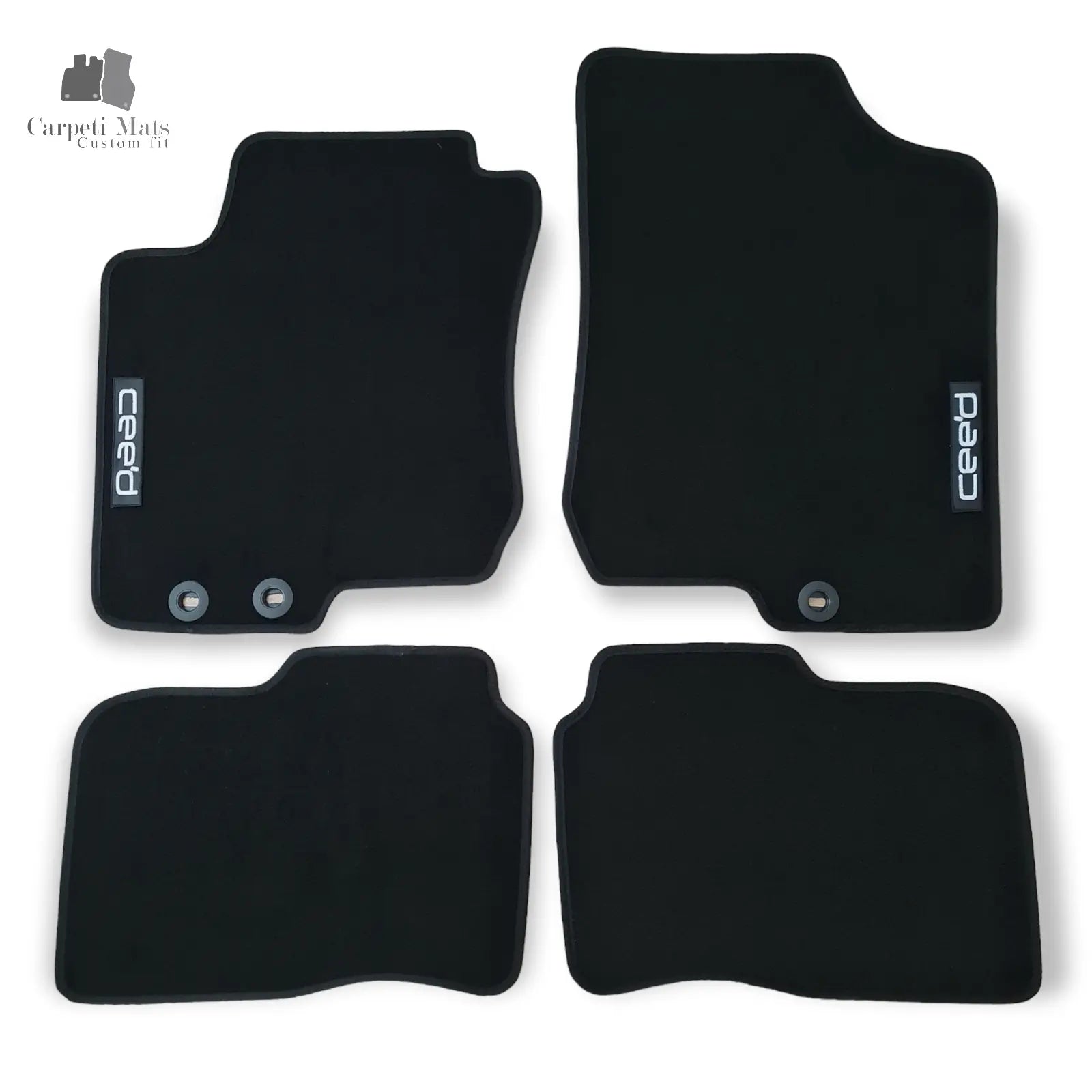 Carpet Car Floor Mats Velour for Kia Ceed hatchback/estate 06.2006-06.2012 logo Car Floor Mats Velour CarpetiMats